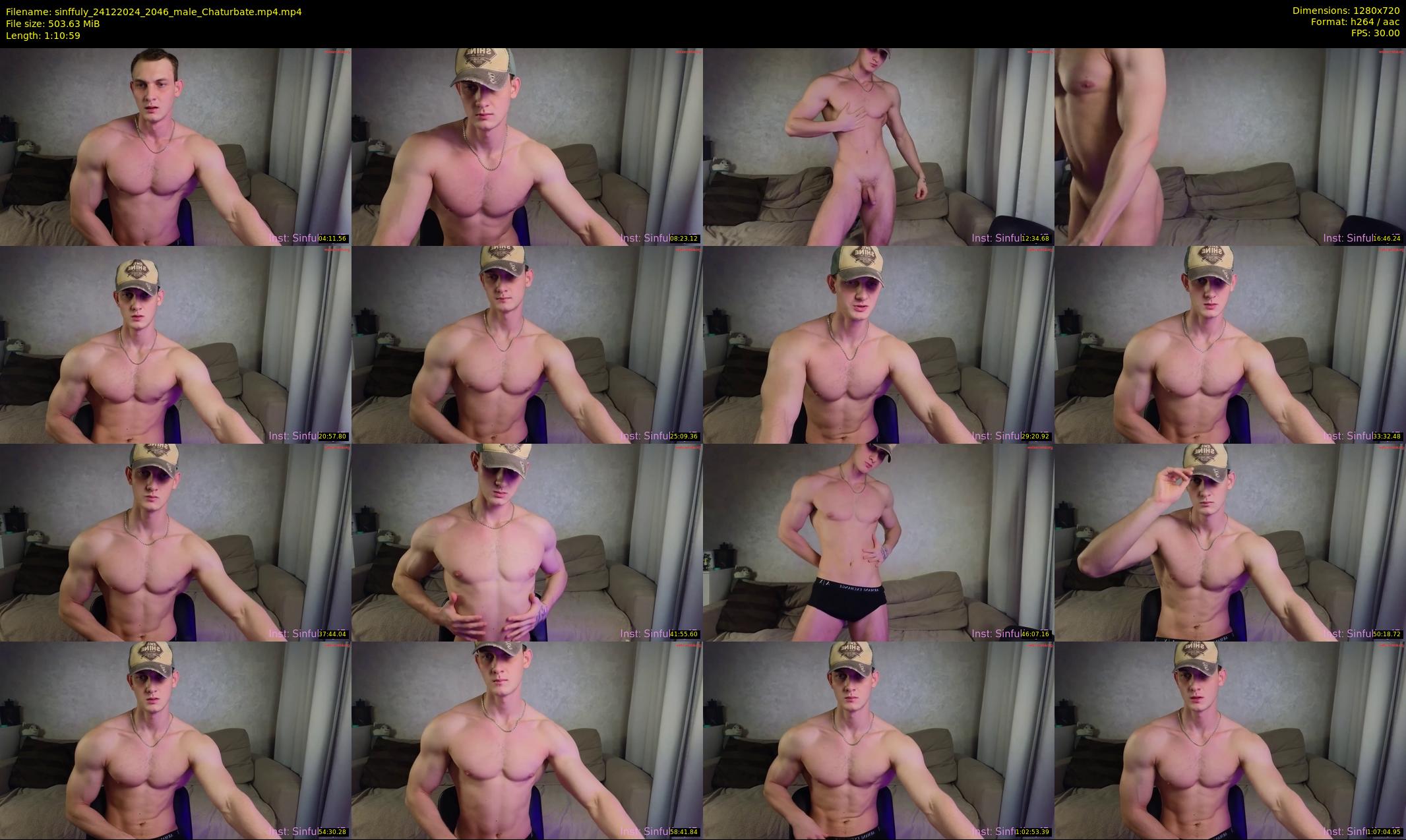 sinffuly — 71 minute Chaturbate male cam show recording, 720p, Dec 24, 2024