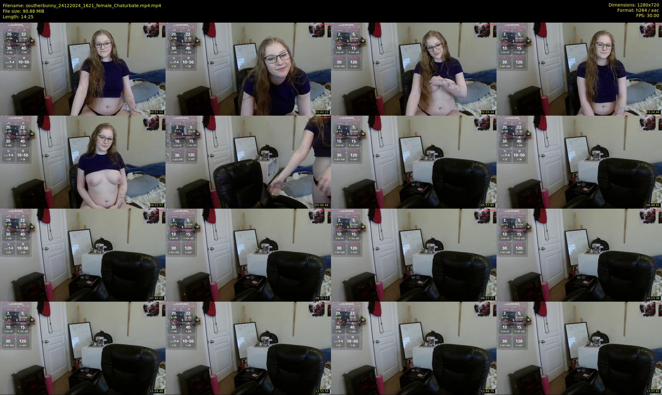 southerbunny — 15 minute Chaturbate female cam show recording, 720p, Dec 24, 2024