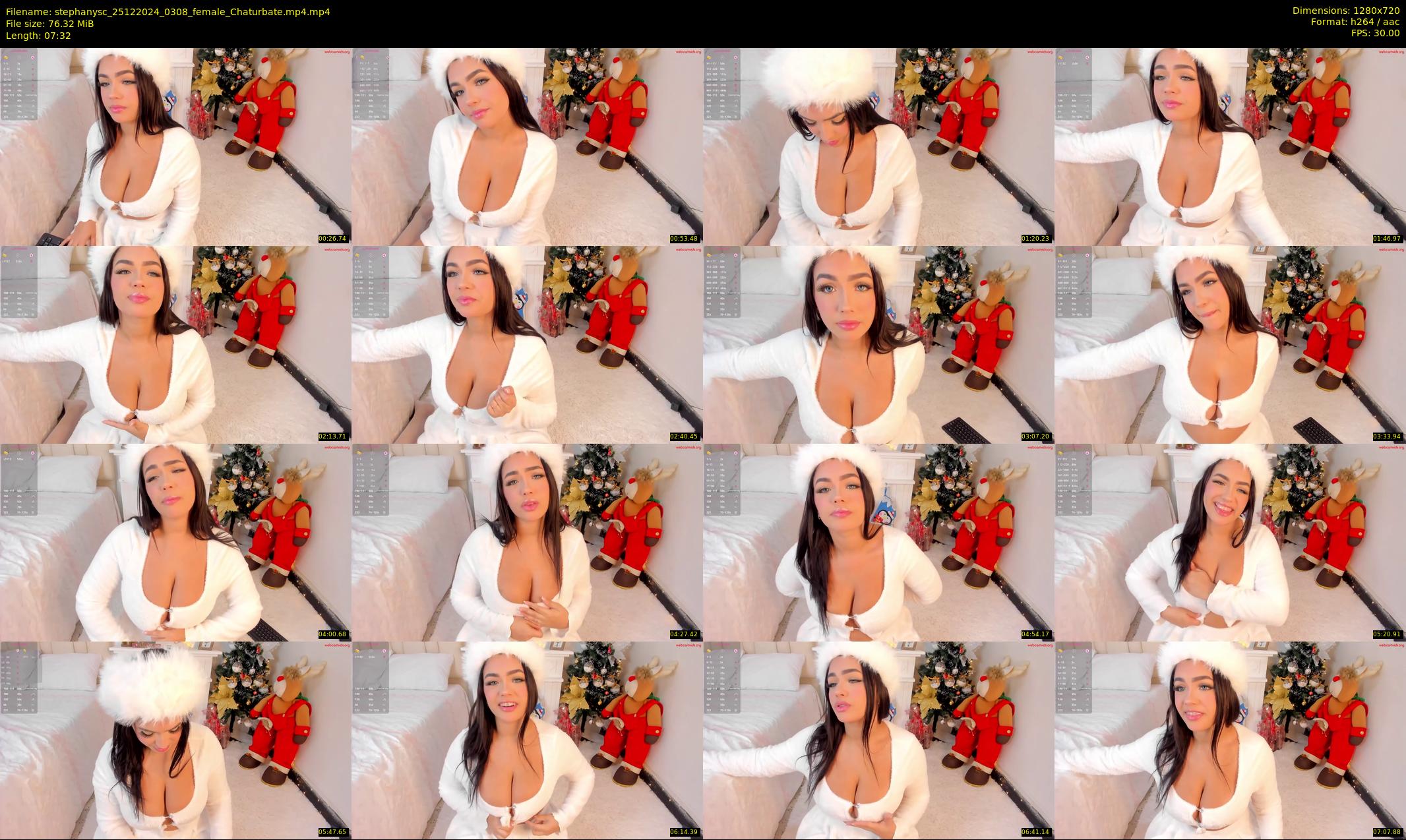 stephanysc — 8 minute Chaturbate female cam show recording, 720p, Dec 25, 2024