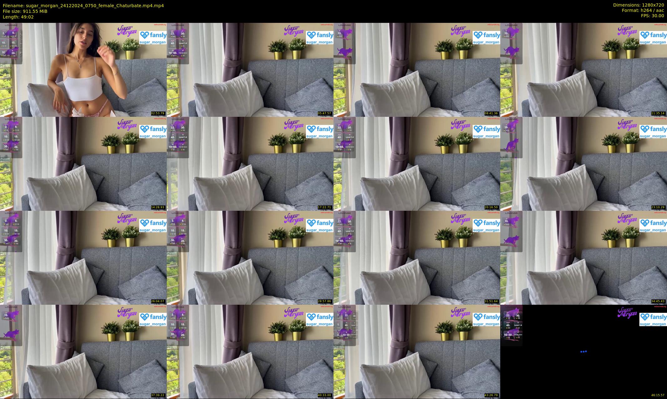 sugar_morgan — 50 minute Chaturbate female cam show recording, 720p, Dec 24, 2024