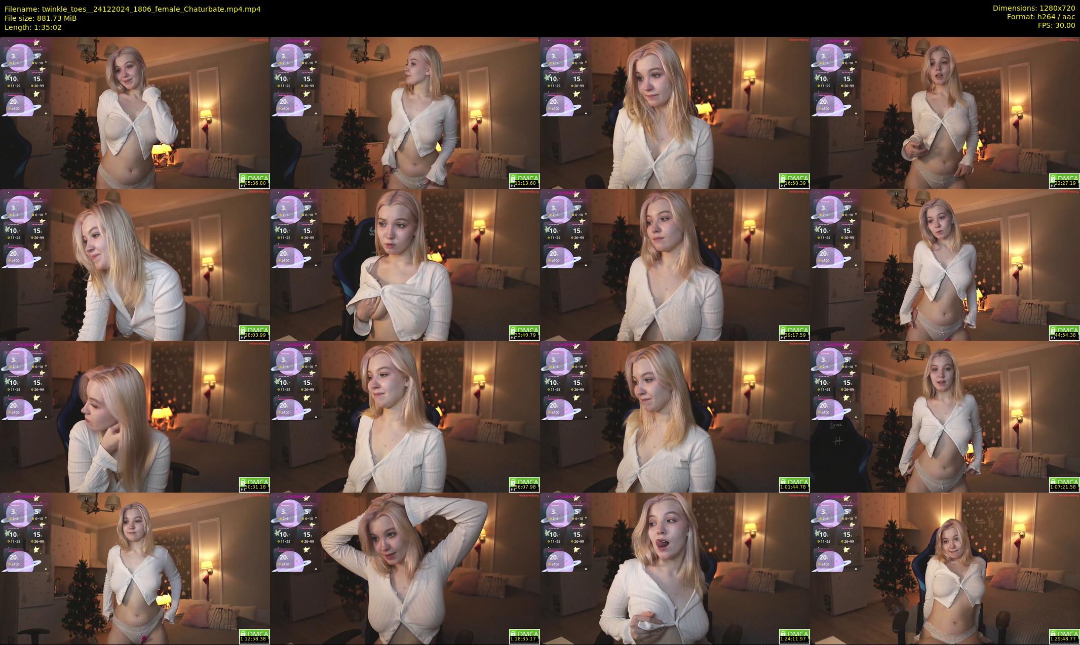 twinkle_toes_ — 96 minute Chaturbate female cam show recording, 720p, Dec 24, 2024