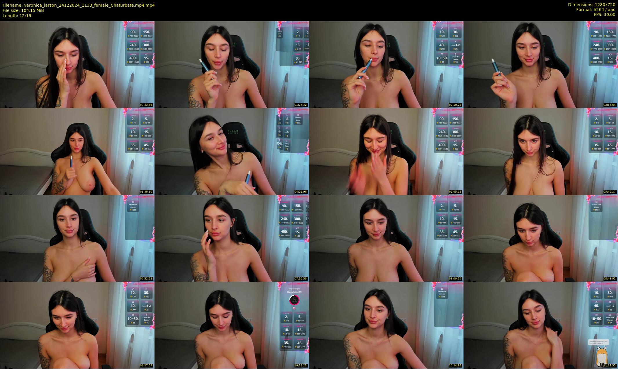 veronica_larson — 13 minute Chaturbate female cam show recording, 720p, Dec 24, 2024