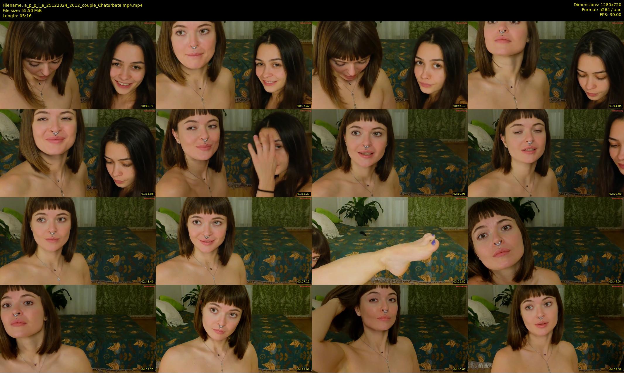 a_p_p_l_e — 6 minute Chaturbate female cam show recording, 720p, Dec 25, 2024
