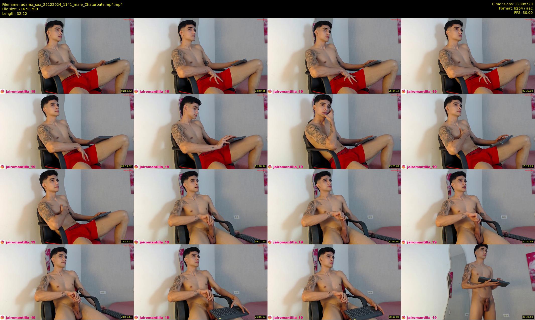 adama_soa — 33 minute Chaturbate male cam show recording, 720p, Dec 25, 2024