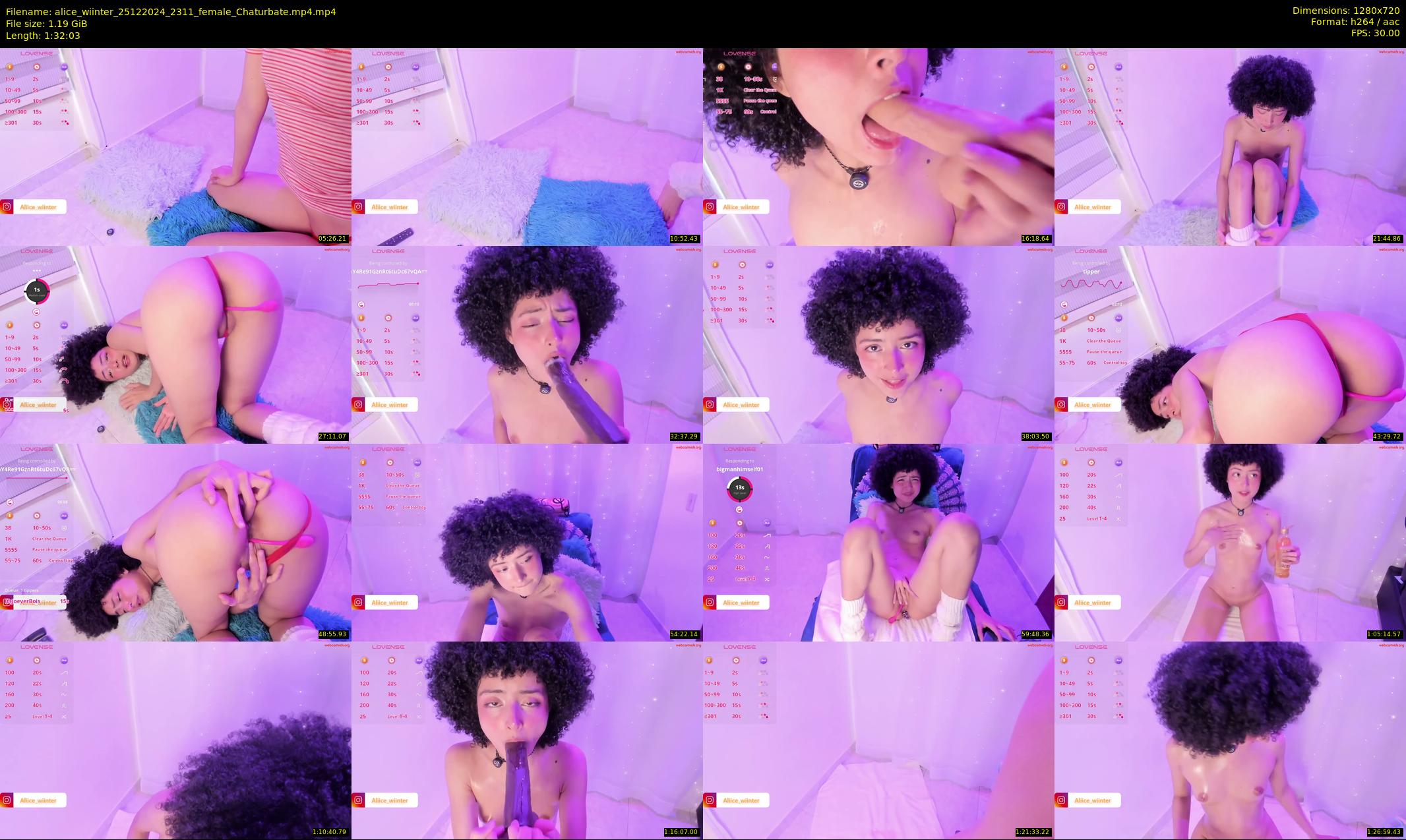 alice_wiinter — 93 minute Chaturbate female cam show recording, 720p, Dec 25, 2024