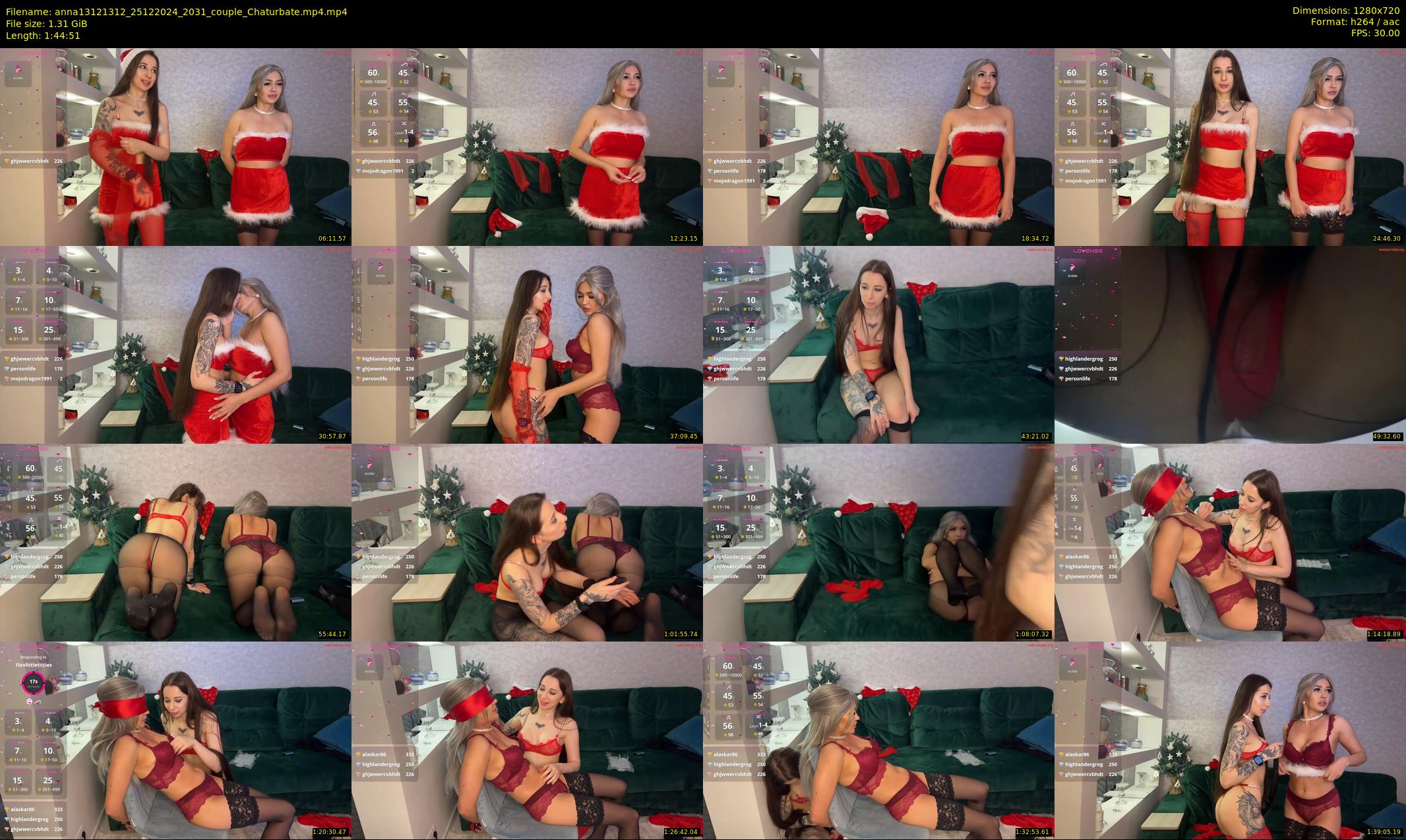 anna13121312 — 105 minute Chaturbate couple cam show recording, 720p, Dec 25, 2024