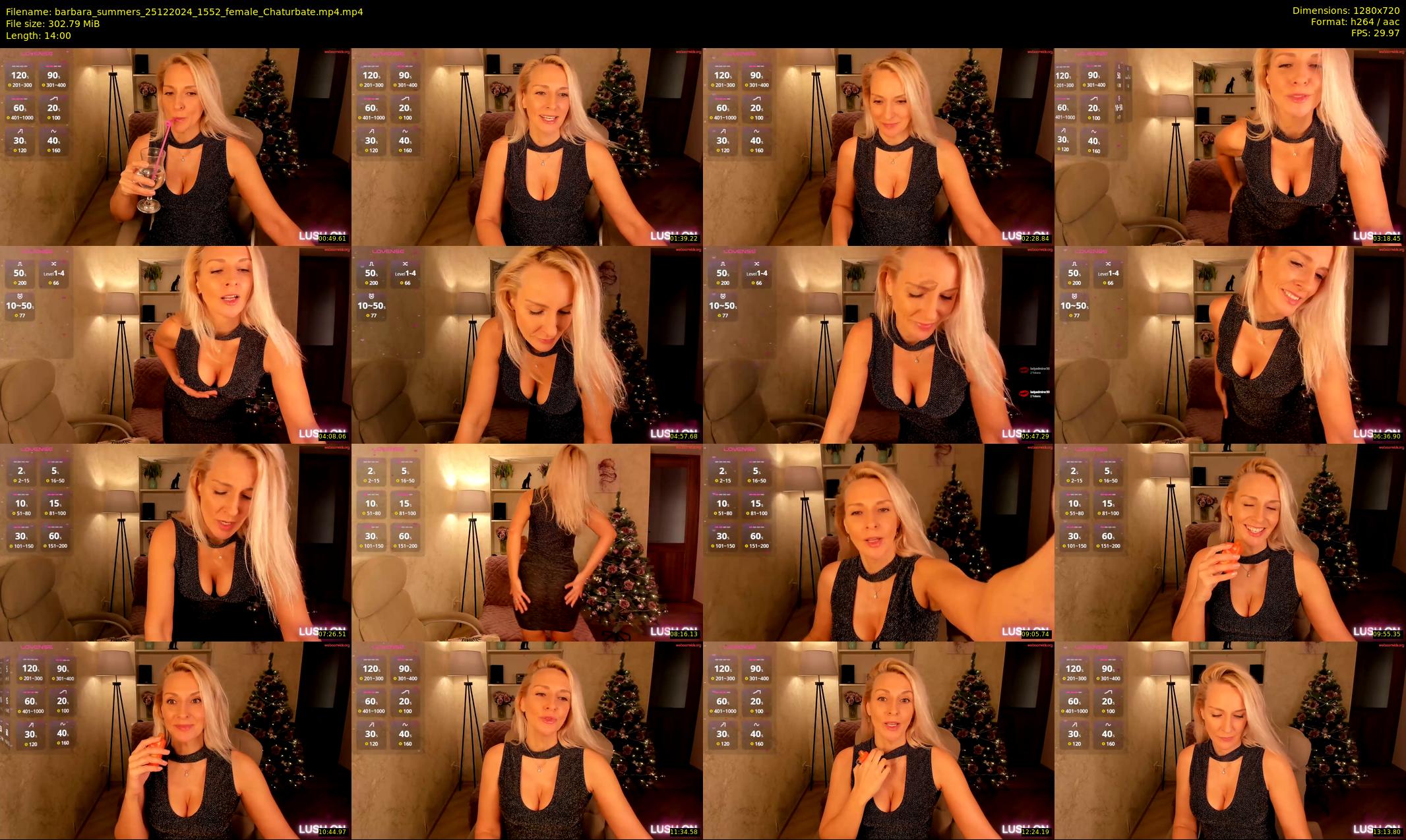 barbara_summers — 14 minute Chaturbate female cam show recording, 720p, Dec 25, 2024