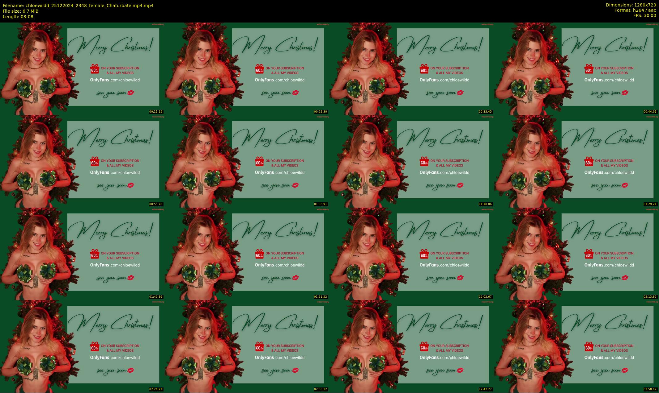 chloewildd — 4 minute Chaturbate female cam show recording, 720p, Dec 25, 2024