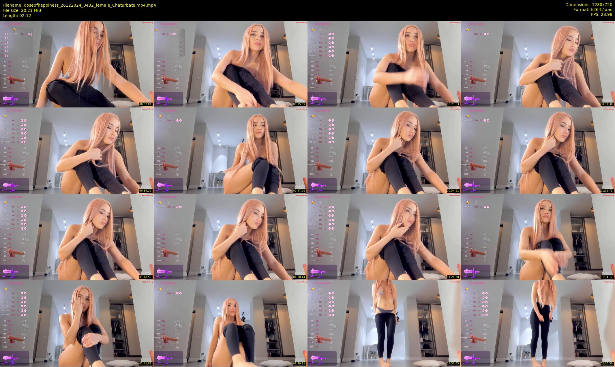 doseofhappiness — 3 minute Chaturbate female cam show recording, 720p, Dec 26, 2024