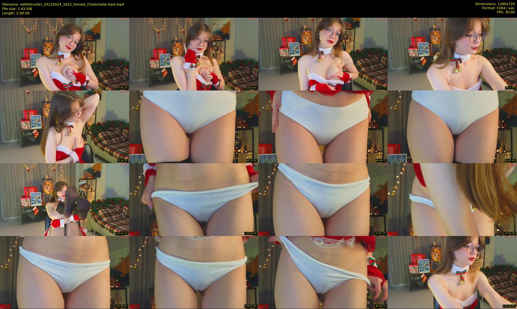 edithbrucker — 120 minute Chaturbate female cam show recording, 720p, Dec 25, 2024