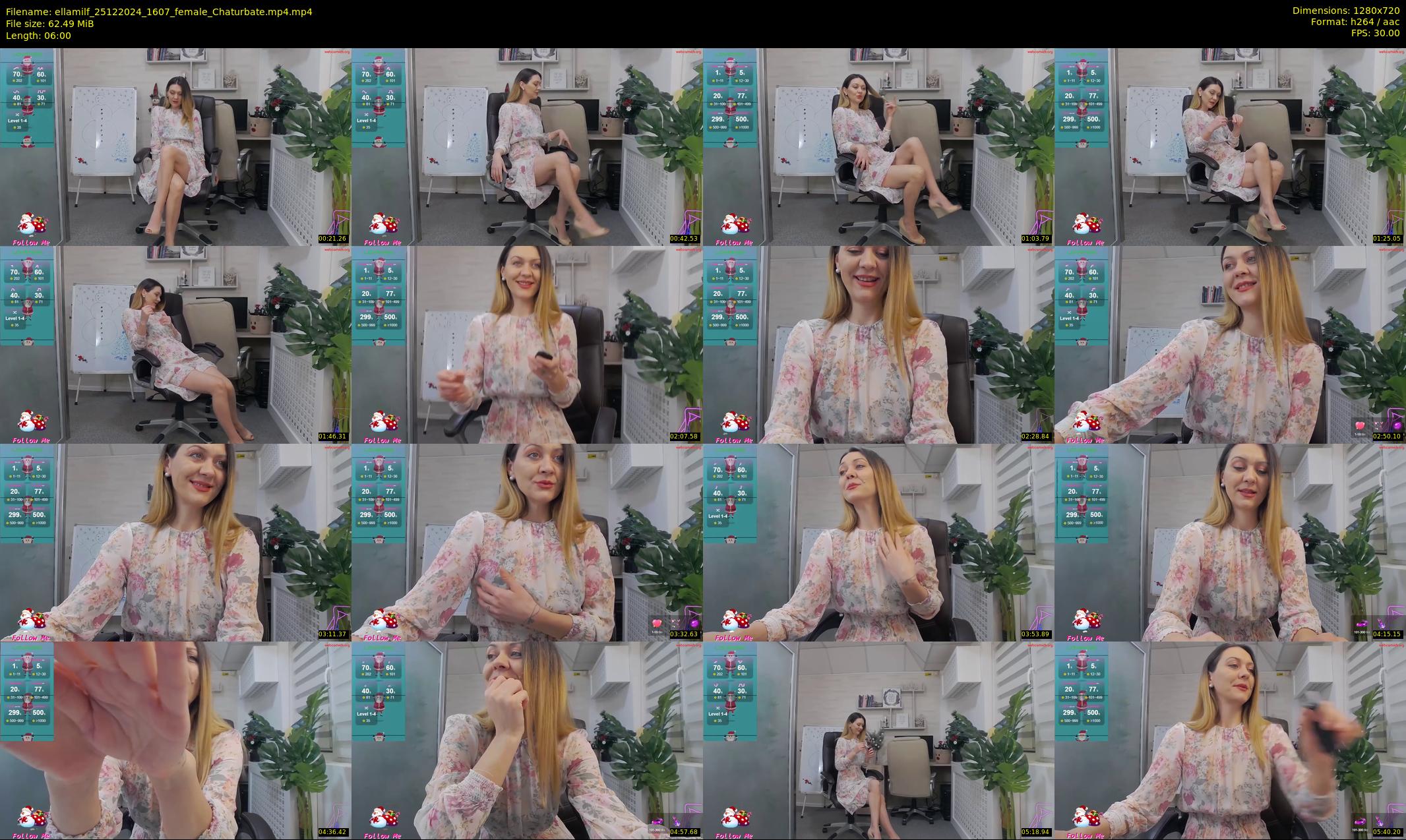 ellamilf — 6 minute Chaturbate female cam show recording, 720p, Dec 25, 2024