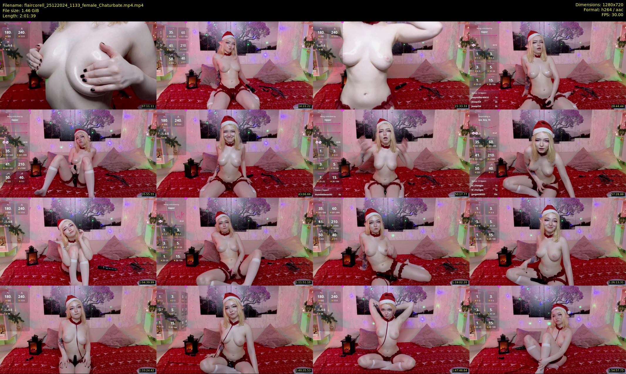 flaircorell — 122 minute Chaturbate female cam show recording, 720p, Dec 25, 2024