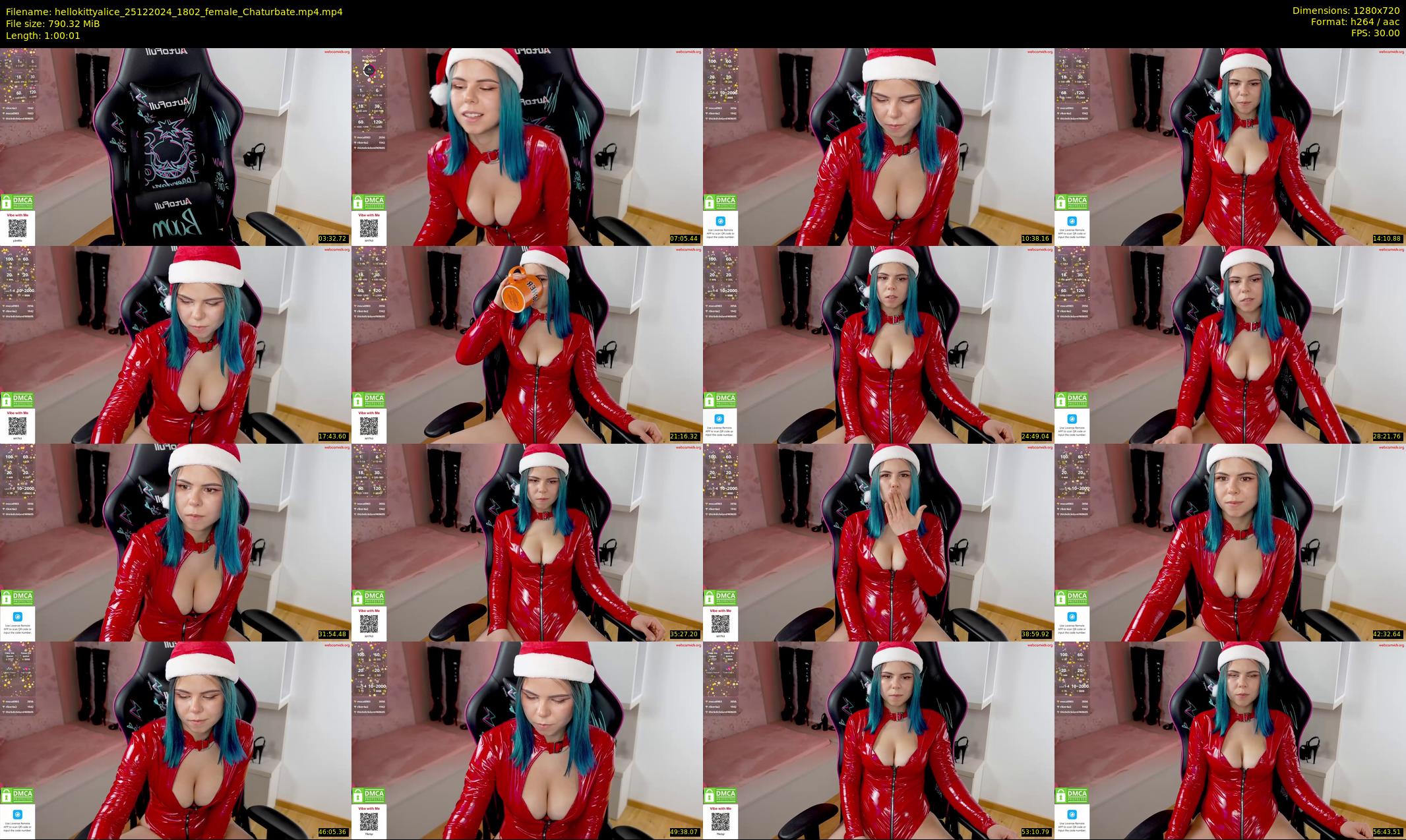 hellokittyalice — 61 minute Chaturbate female cam show recording, 720p, Dec 25, 2024