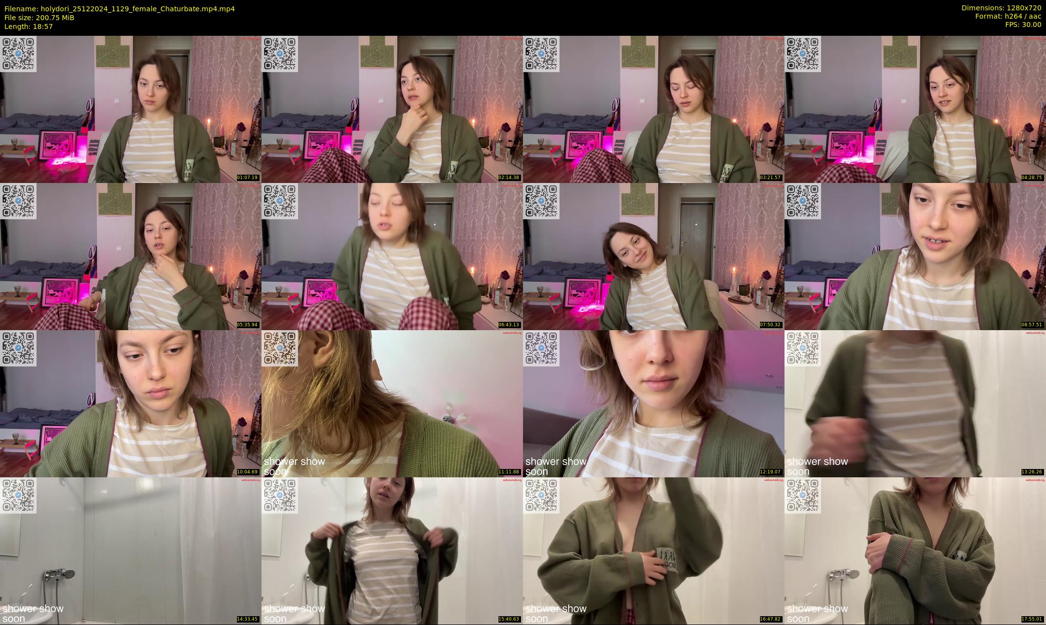 holydori — 19 minute Chaturbate female cam show recording, 720p, Dec 25, 2024