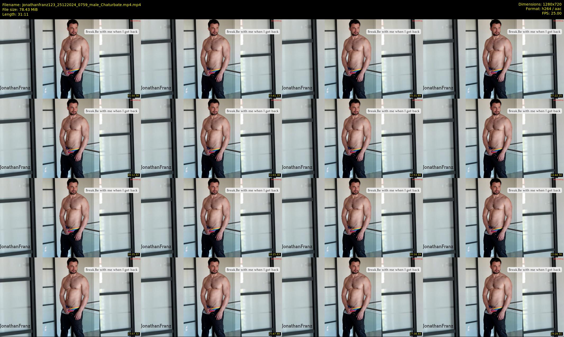 jonathanfranz123 — 32 minute Chaturbate male cam show recording, 720p, Dec 25, 2024