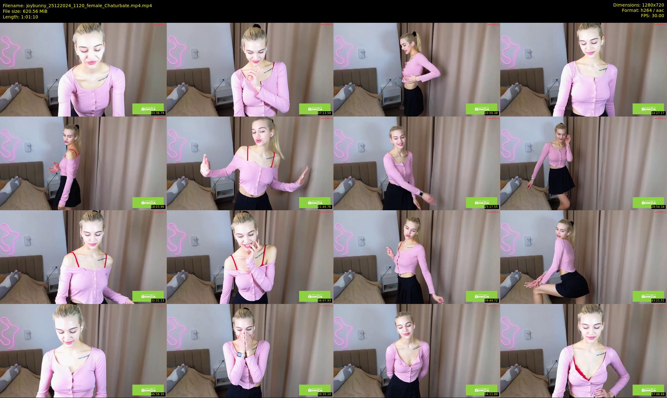 joybunny — 62 minute Chaturbate female cam show recording, 720p, Dec 25, 2024