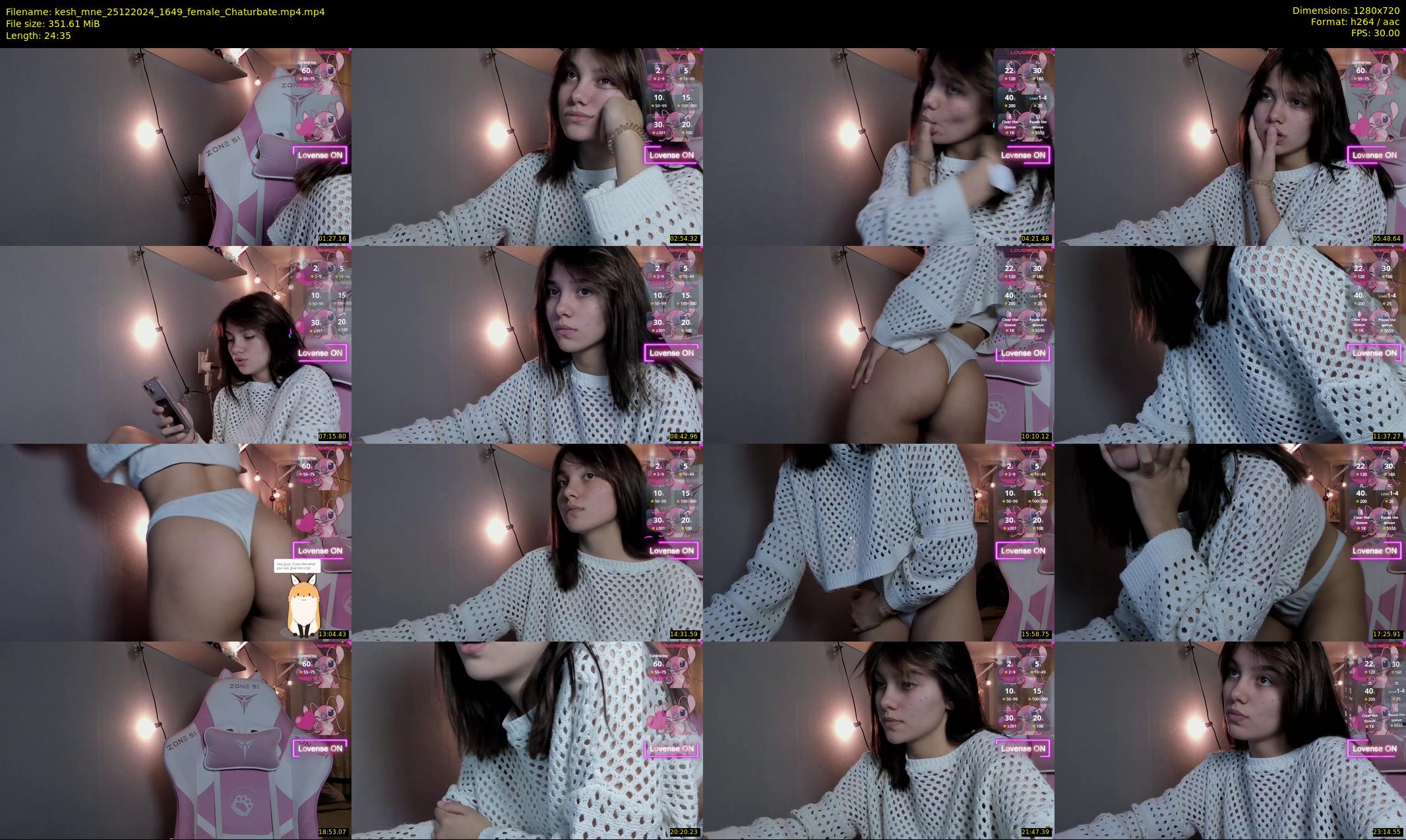 kesh_mne — 25 minute Chaturbate female cam show recording, 720p, Dec 25, 2024