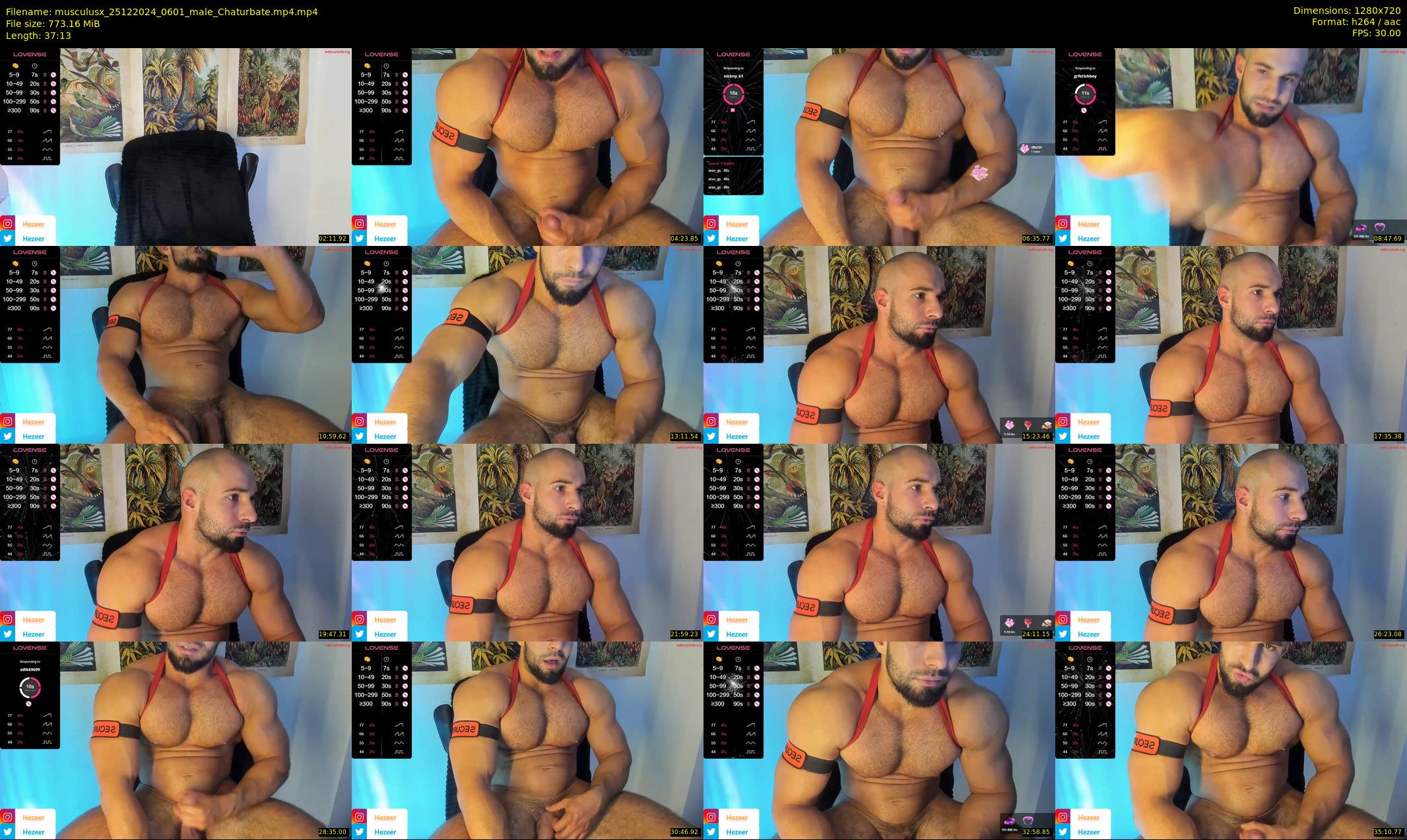 musculusx — 38 minute Chaturbate male cam show recording, 720p, Dec 25, 2024