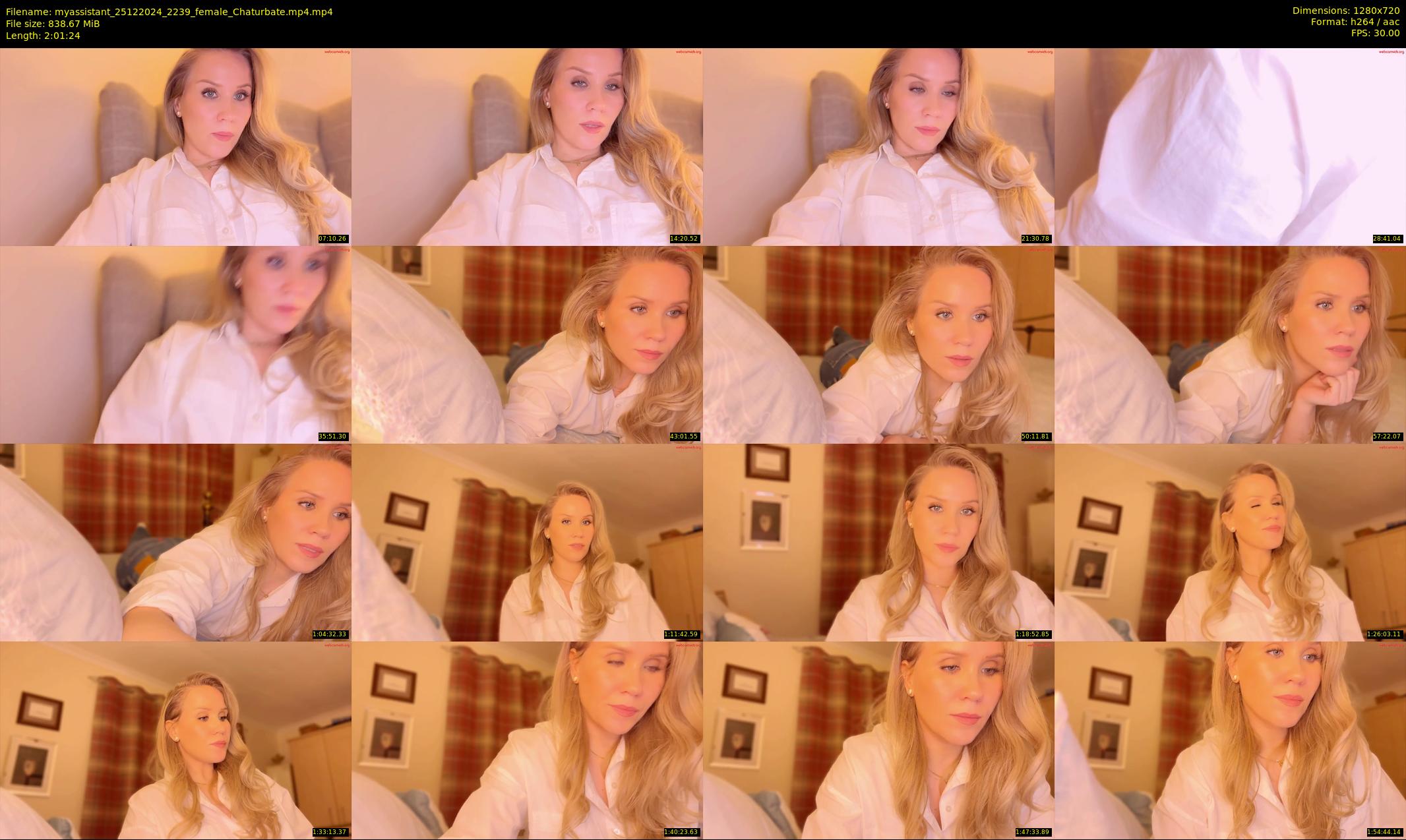 myassistant — 122 minute Chaturbate female cam show recording, 720p, Dec 25, 2024