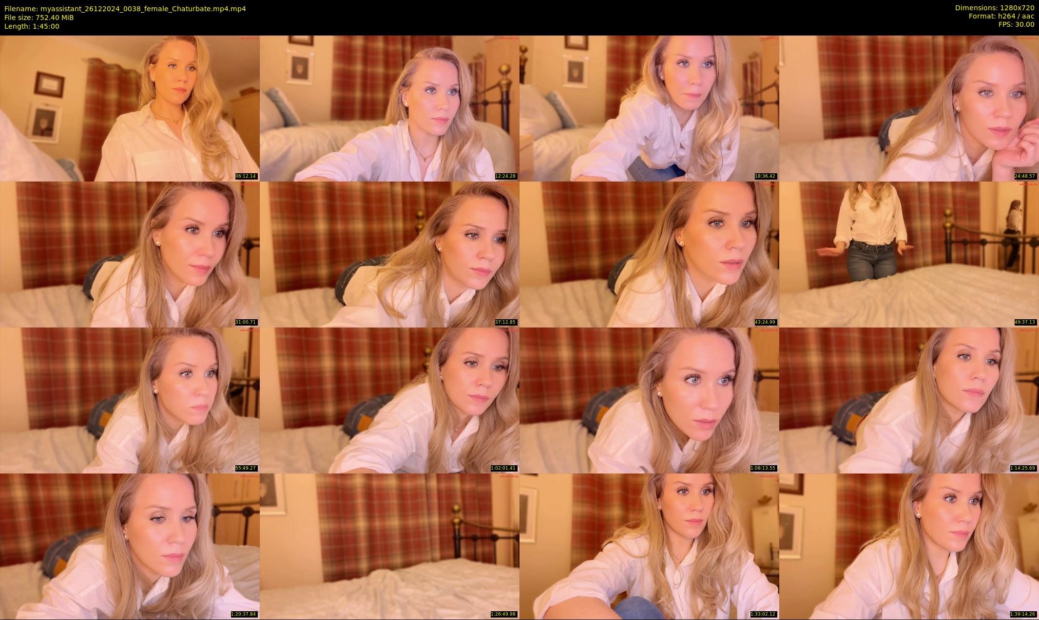 myassistant — 105 minute Chaturbate female cam show recording, 720p, Dec 26, 2024