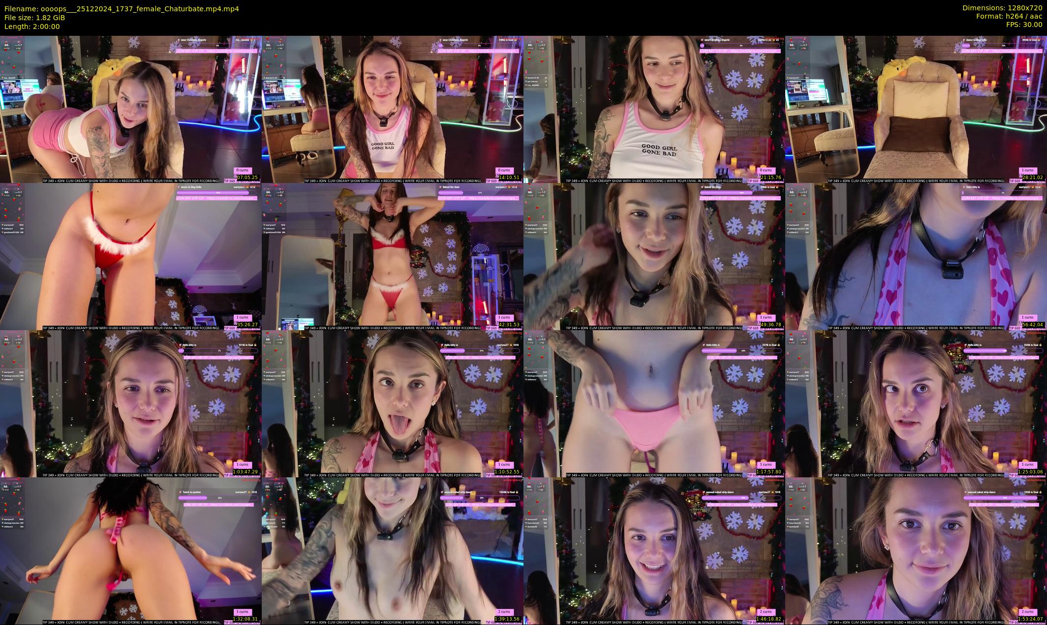 oooops__ — 120 minute Chaturbate female cam show recording, 720p, Dec 25, 2024
