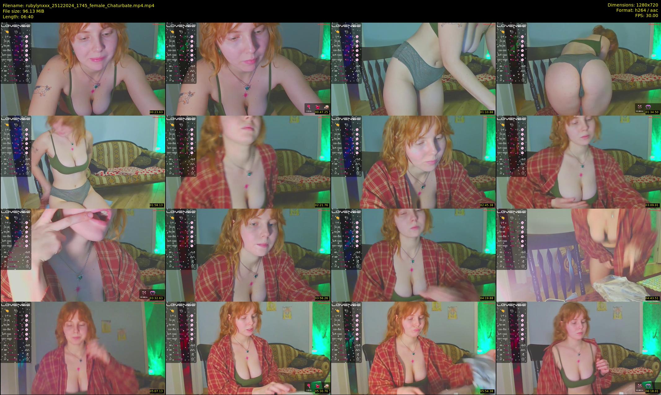 rubylynxxx — 7 minute Chaturbate female cam show recording, 720p, Dec 25, 2024