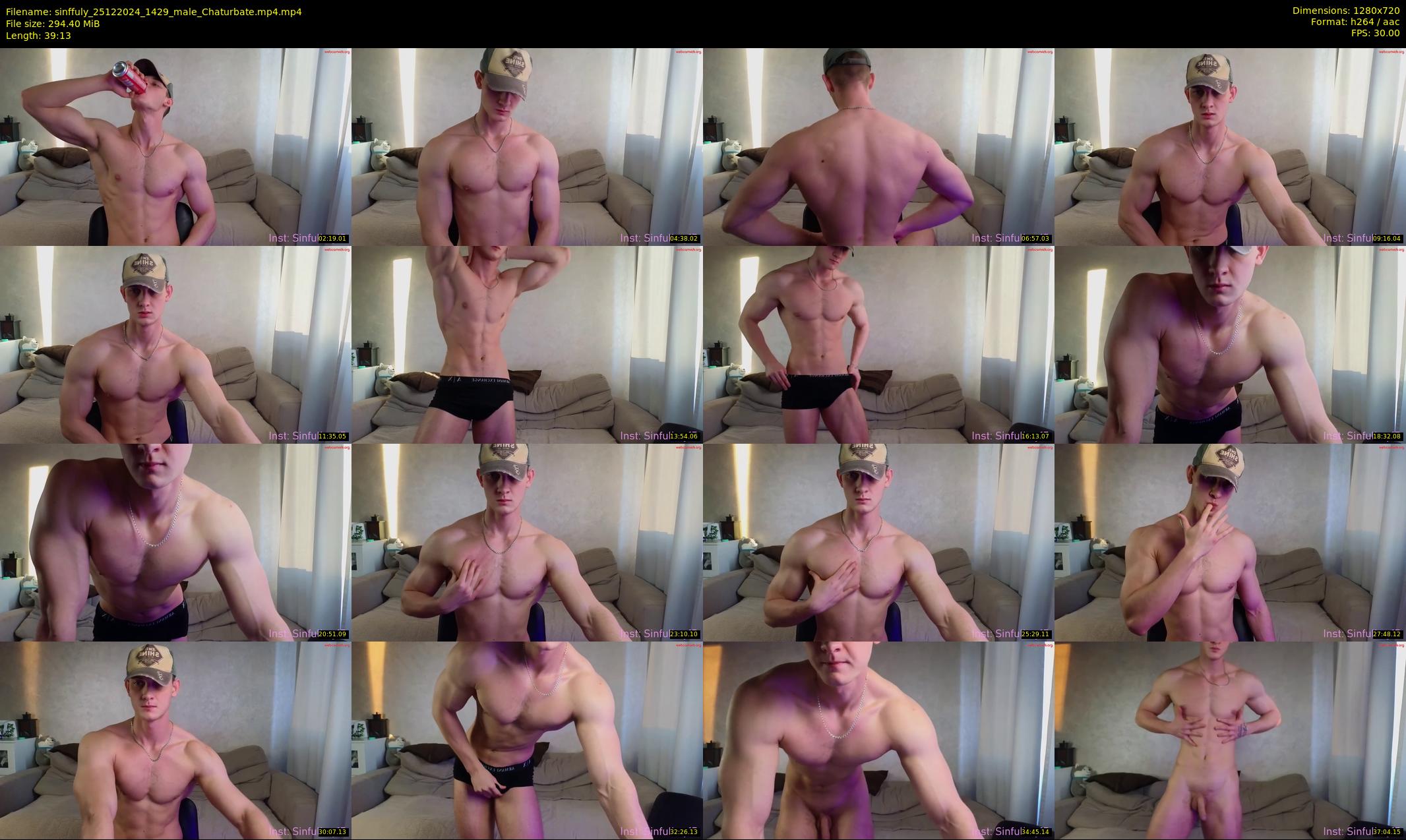 sinffuly — 40 minute Chaturbate male cam show recording, 720p, Dec 25, 2024