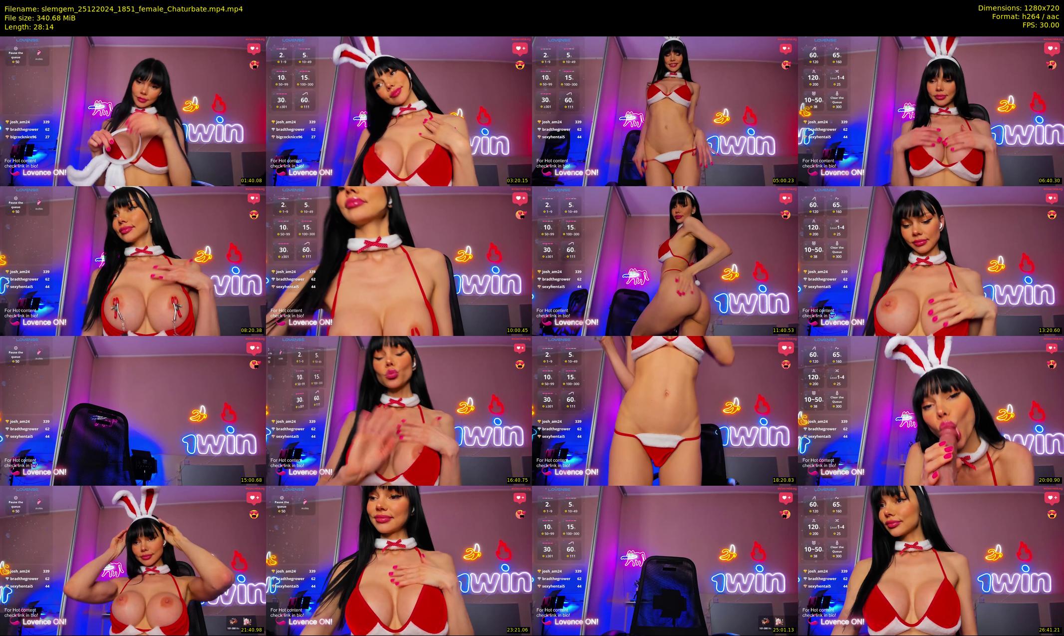 slemgem — 29 minute Chaturbate couple cam show recording, 720p, Dec 25, 2024