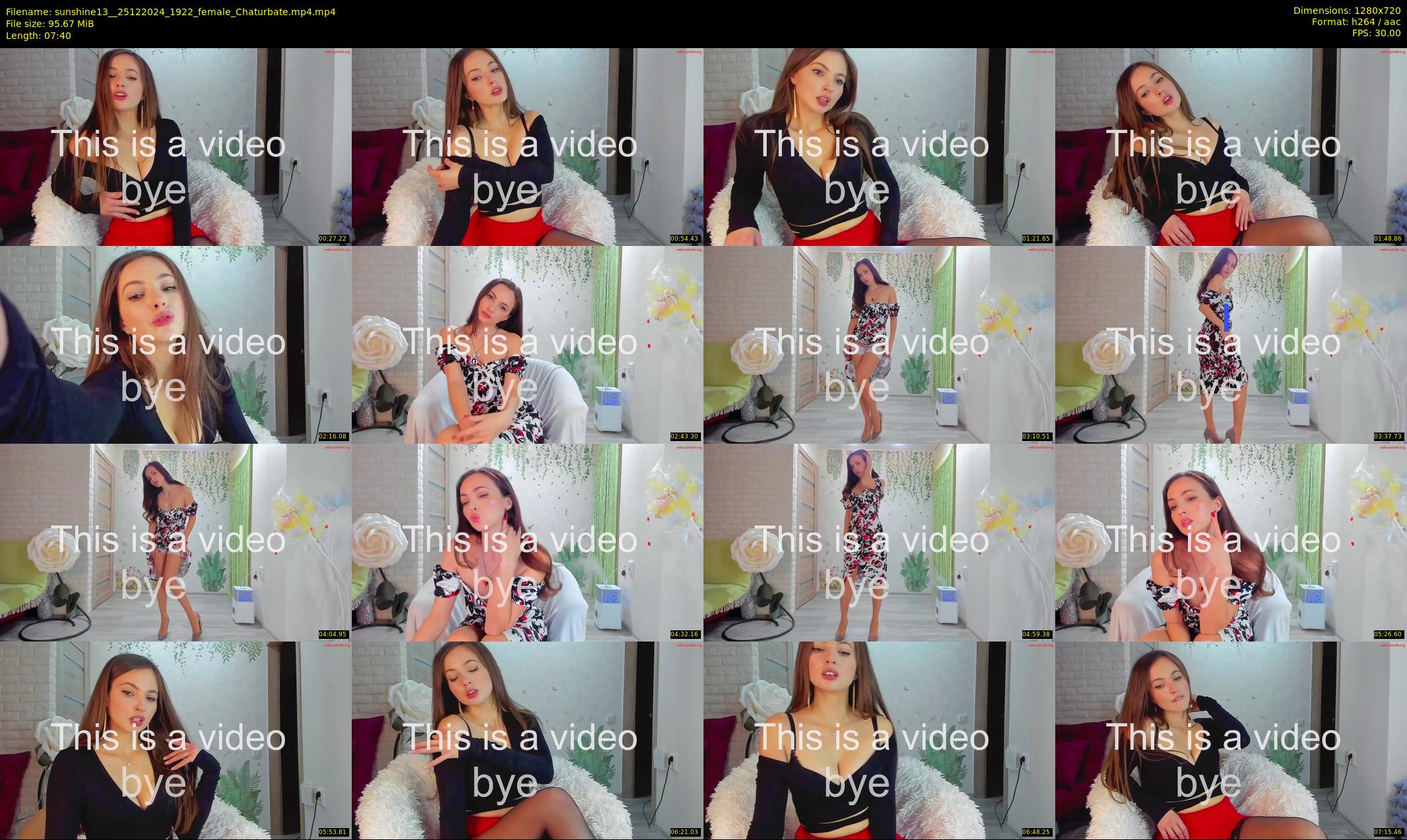 sunshine13_ — 8 minute Chaturbate female cam show recording, 720p, Dec 25, 2024
