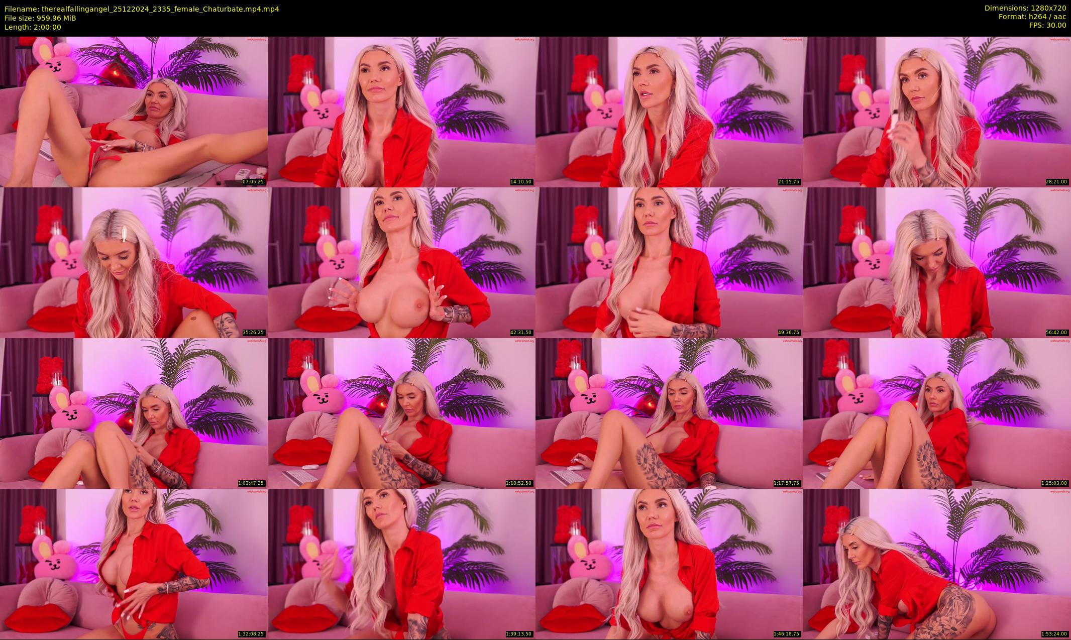 therealfallingangel — 120 minute Chaturbate female cam show recording, 720p, Dec 25, 2024