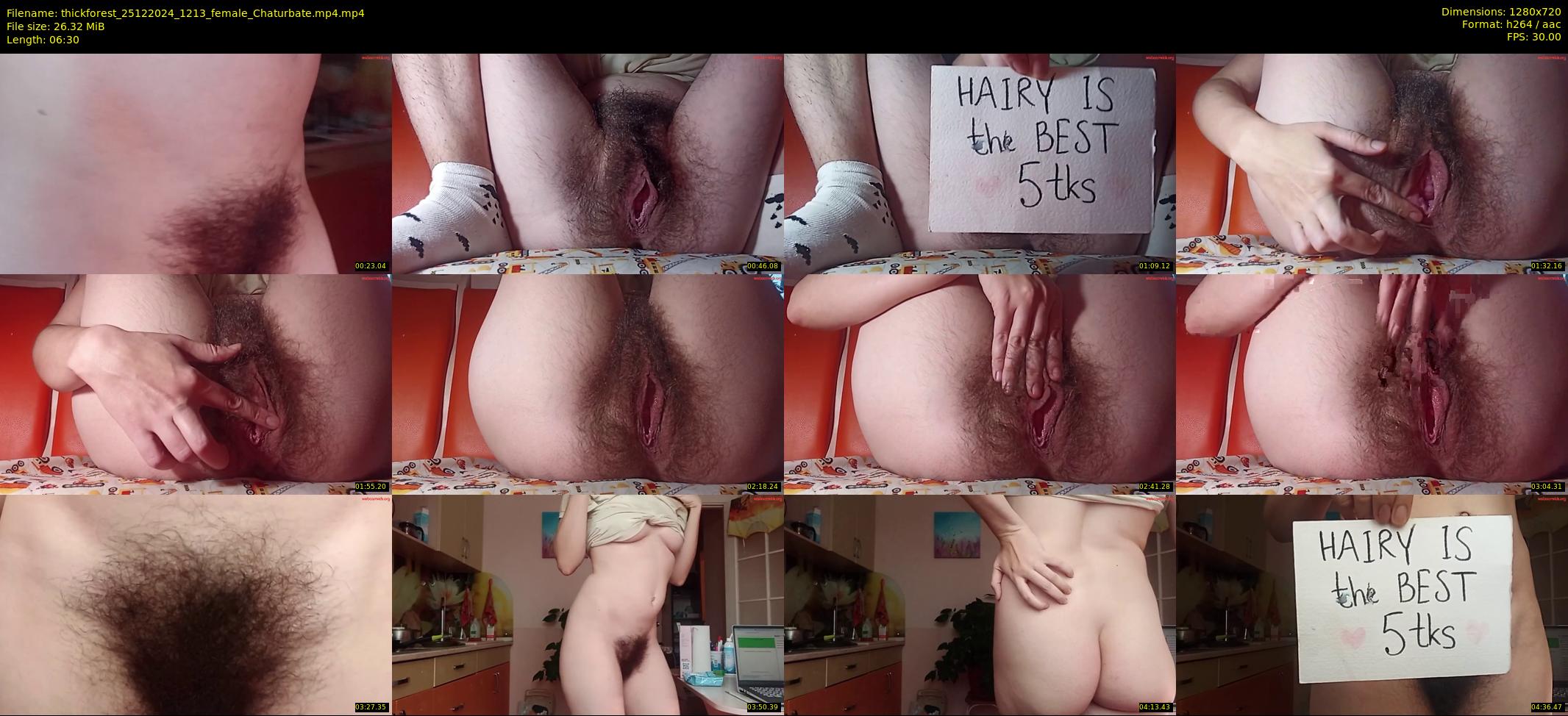 thickforest — 7 minute Chaturbate female cam show recording, 720p, Dec 25, 2024