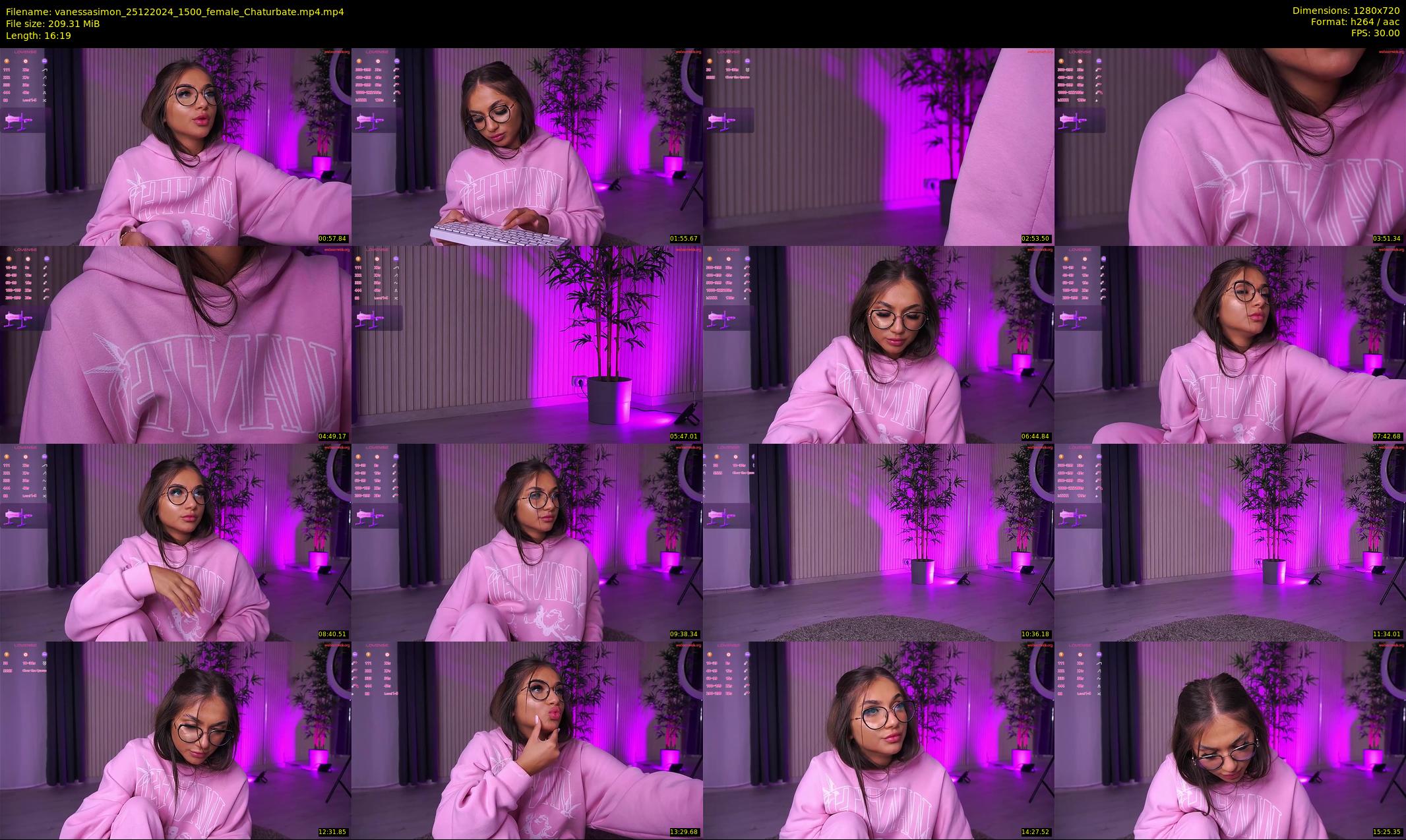 vanessasimon — 17 minute Chaturbate female cam show recording, 720p, Dec 25, 2024