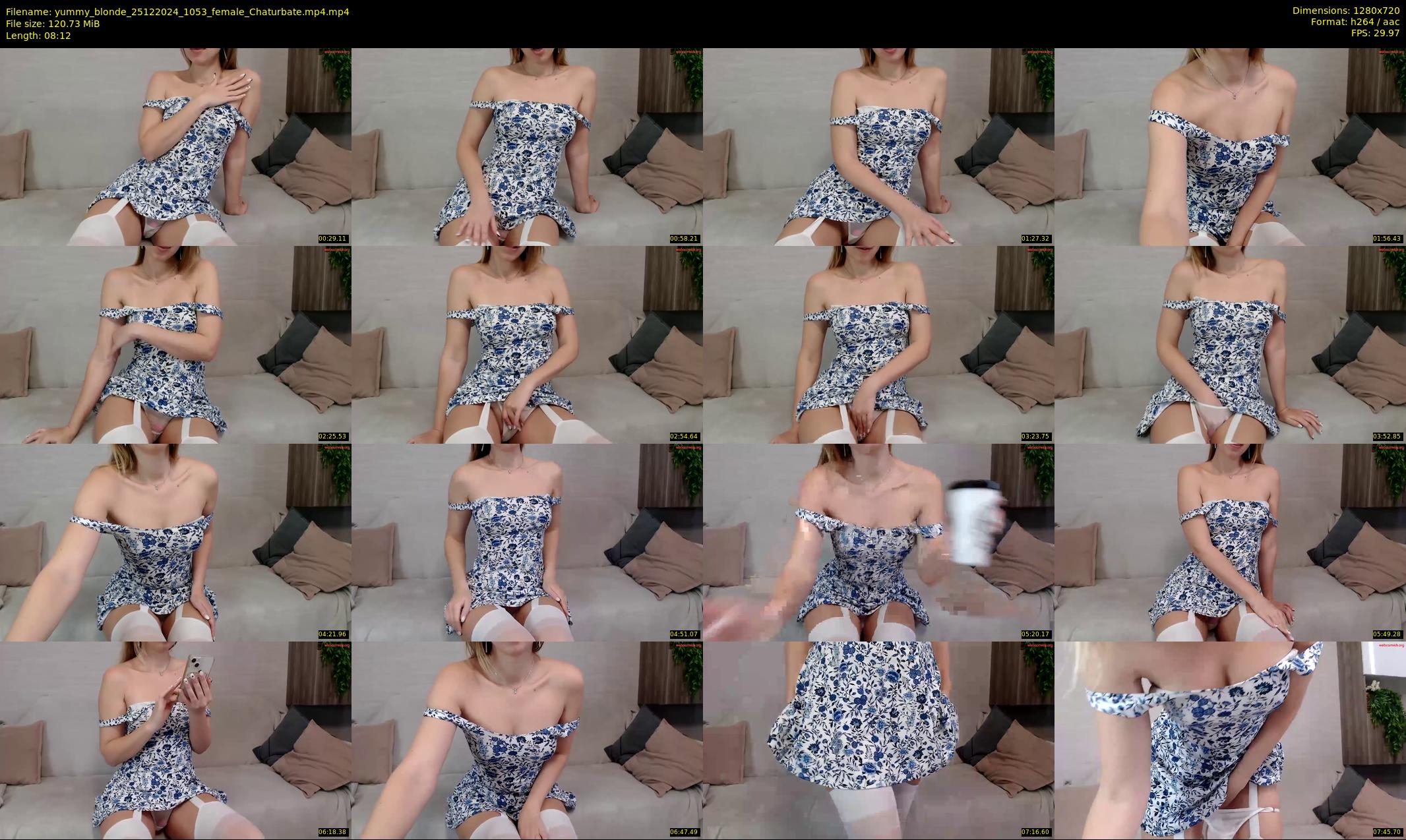 yummy_blonde — 9 minute Chaturbate female cam show recording, 720p, Dec 25, 2024