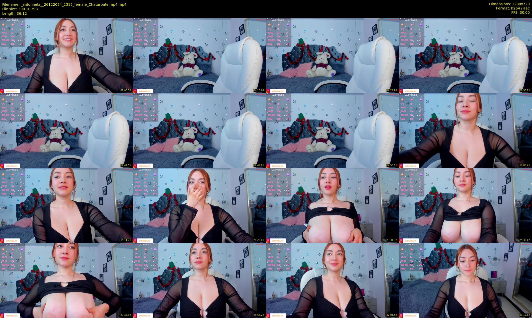 _antonnela_ — 37 minute Chaturbate female cam show recording, 720p, Dec 26, 2024