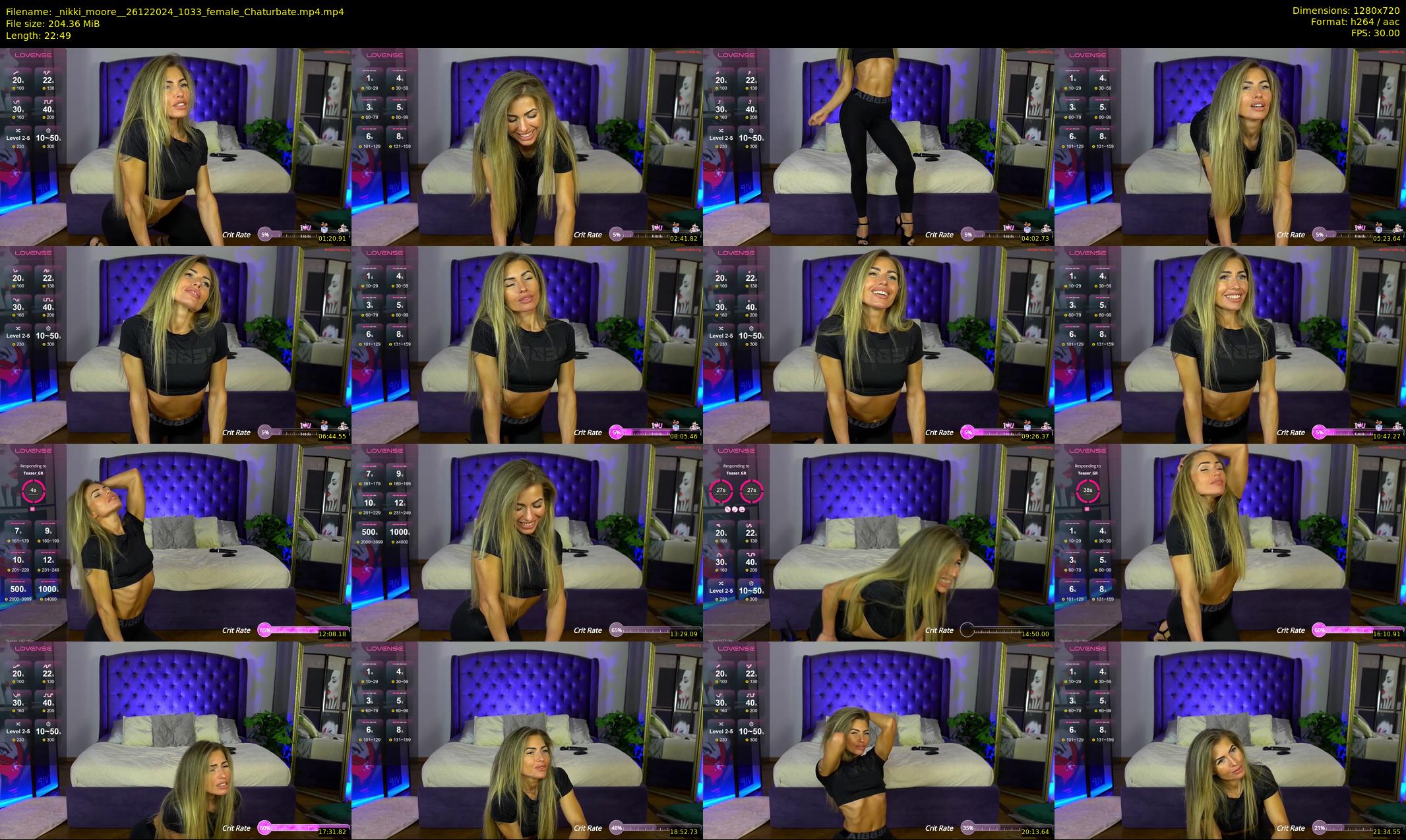 _nikki_moore_ — 23 minute Chaturbate female cam show recording, 720p, Dec 26, 2024