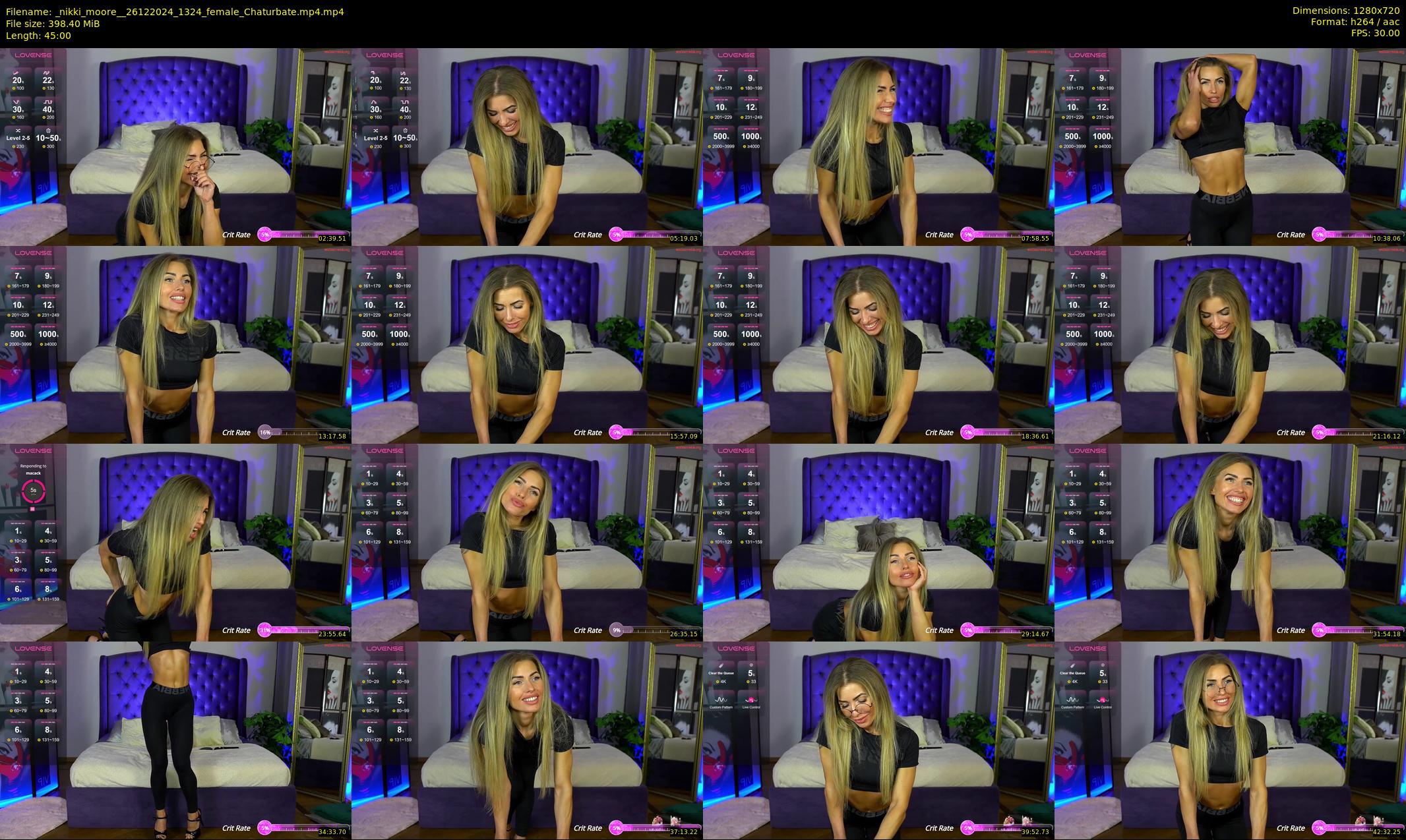 _nikki_moore_ — 45 minute Chaturbate female cam show recording, 720p, Dec 26, 2024