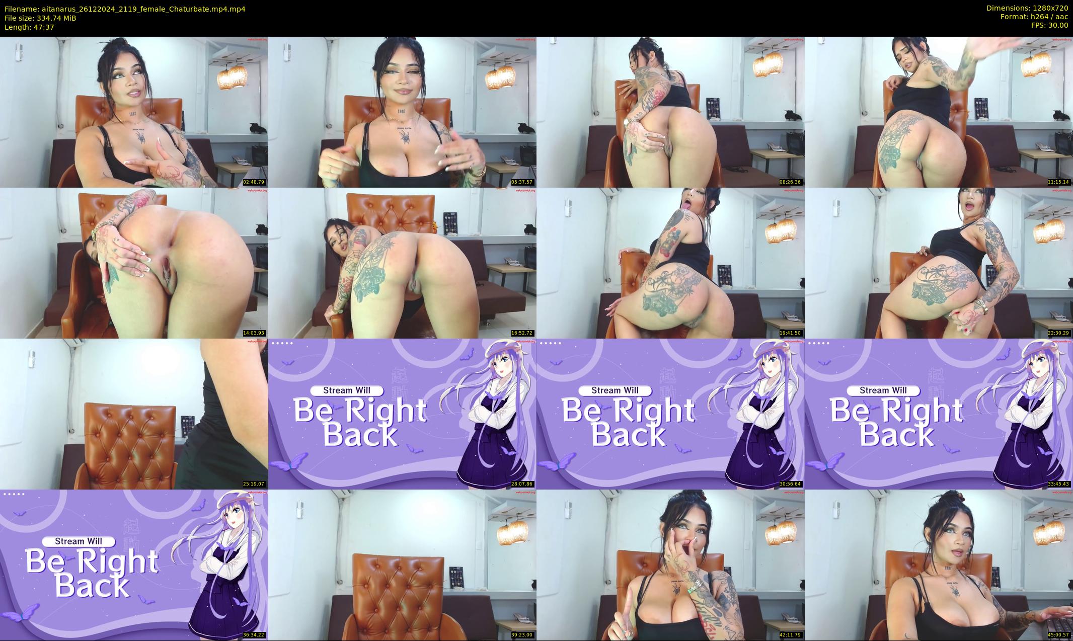 aitanarus — 48 minute Chaturbate female cam show recording, 720p, Dec 26, 2024