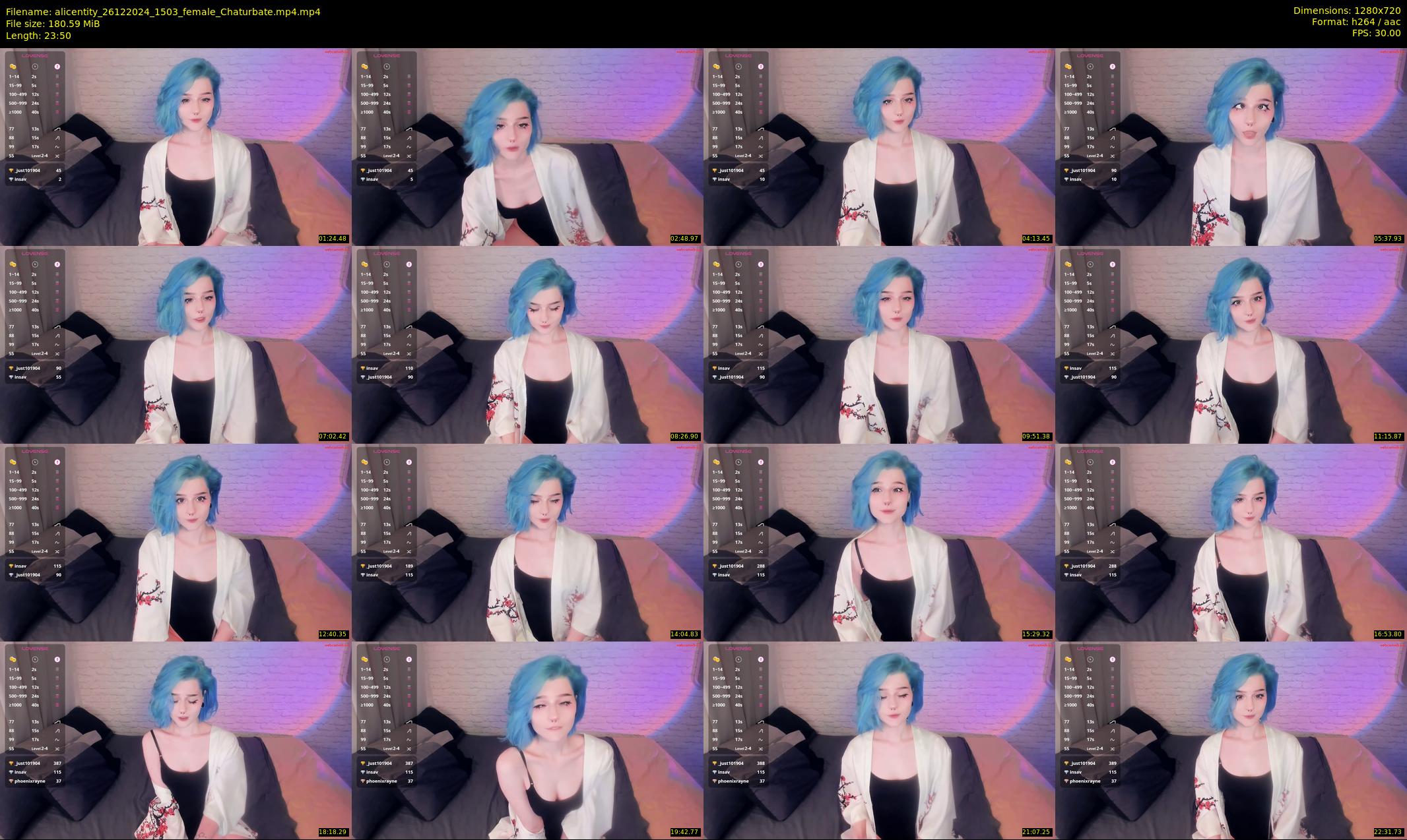 alicentity — 24 minute Chaturbate female cam show recording, 720p, Dec 26, 2024