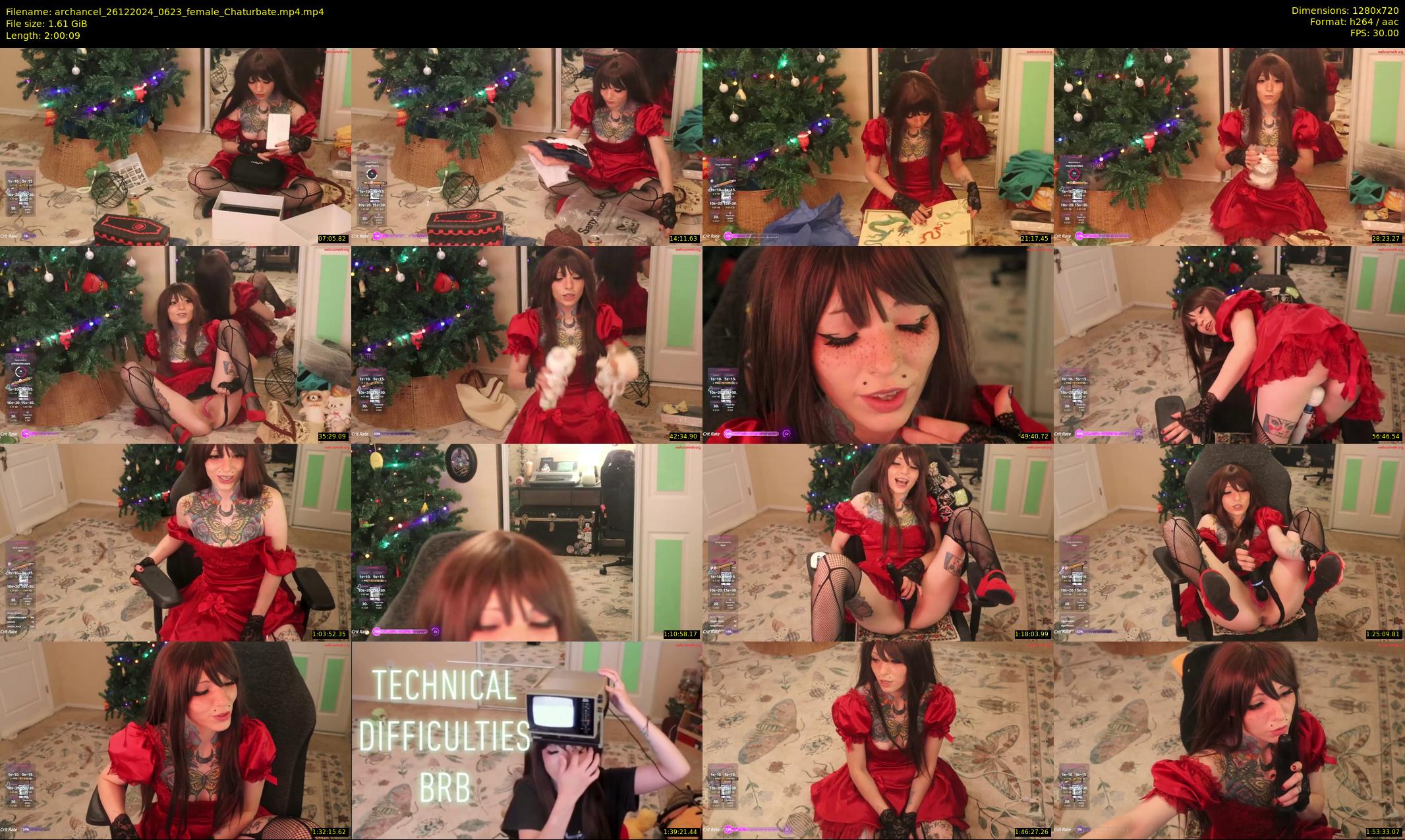 archancel — 121 minute Chaturbate female cam show recording, 720p, Dec 26, 2024