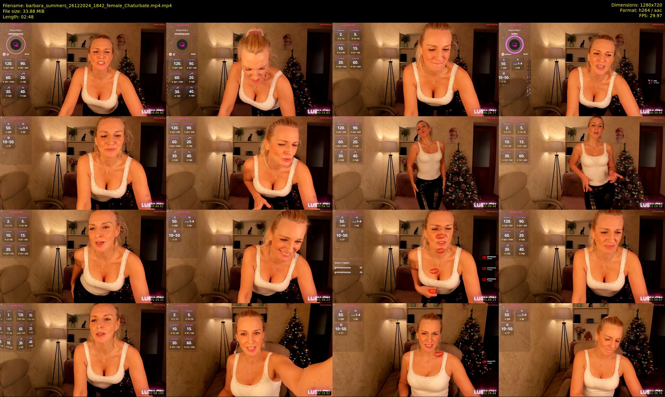 barbara_summers — 3 minute Chaturbate female cam show recording, 720p, Dec 26, 2024