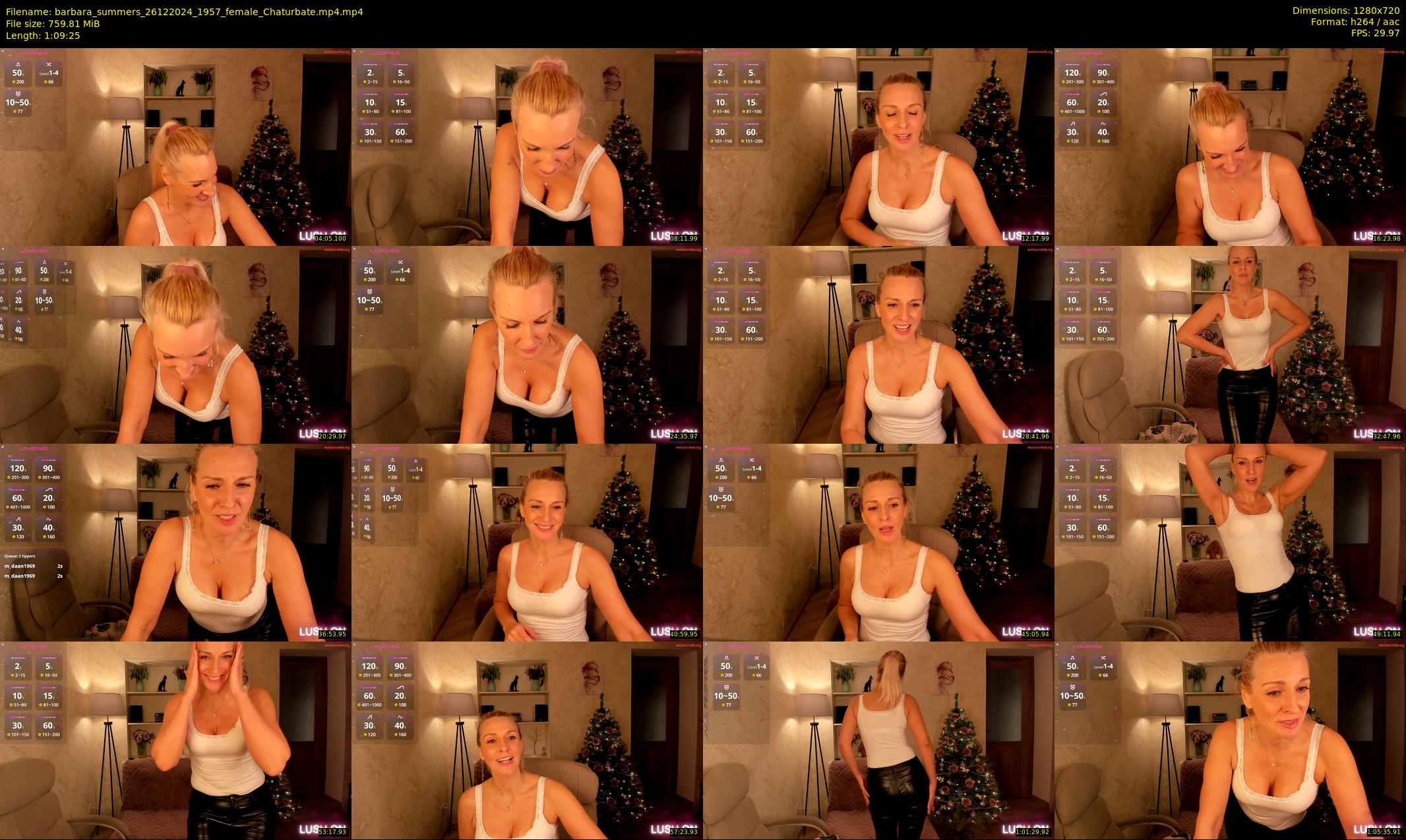 barbara_summers — 70 minute Chaturbate female cam show recording, 720p, Dec 26, 2024