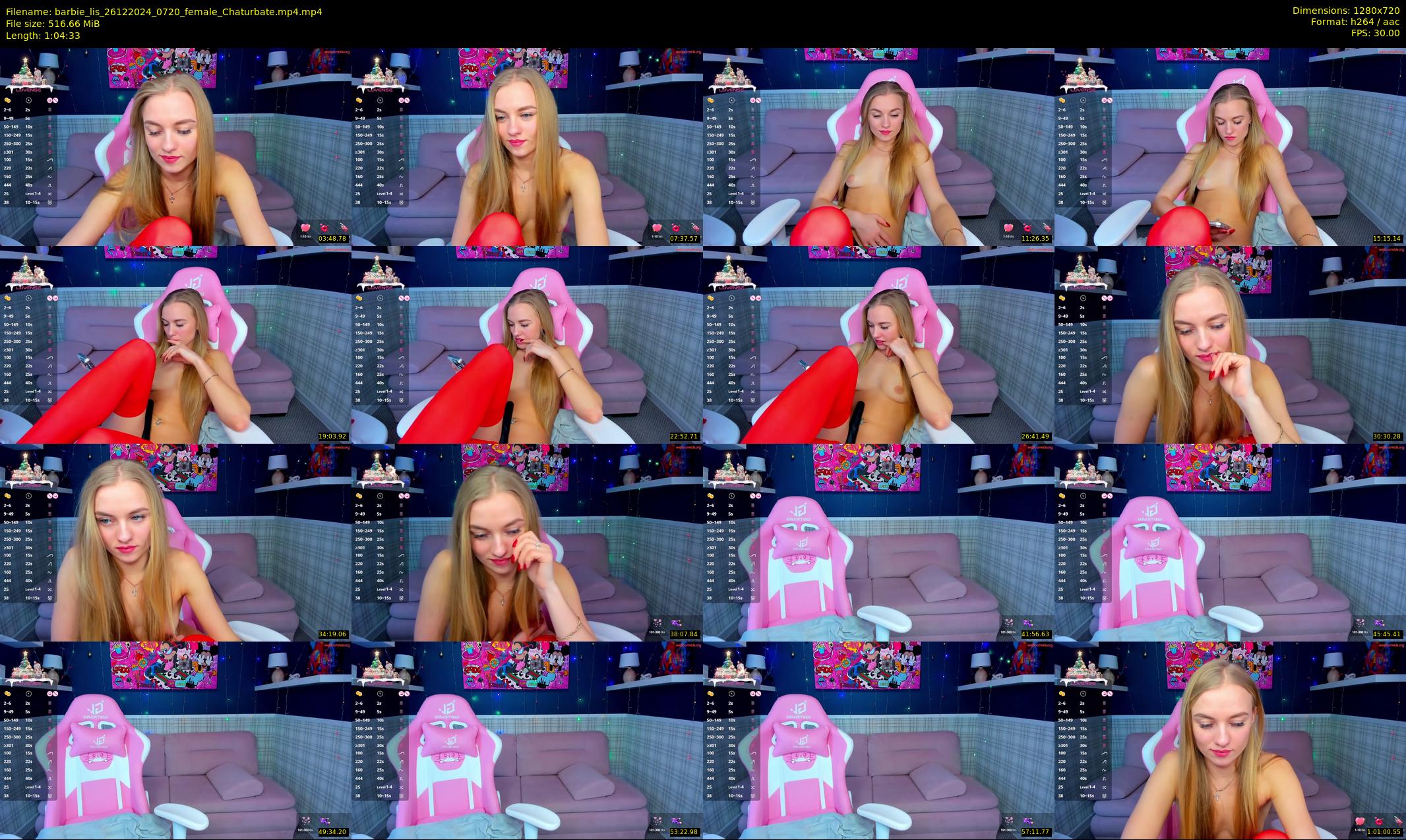 barbie_lis — 65 minute Chaturbate female cam show recording, 720p, Dec 26, 2024