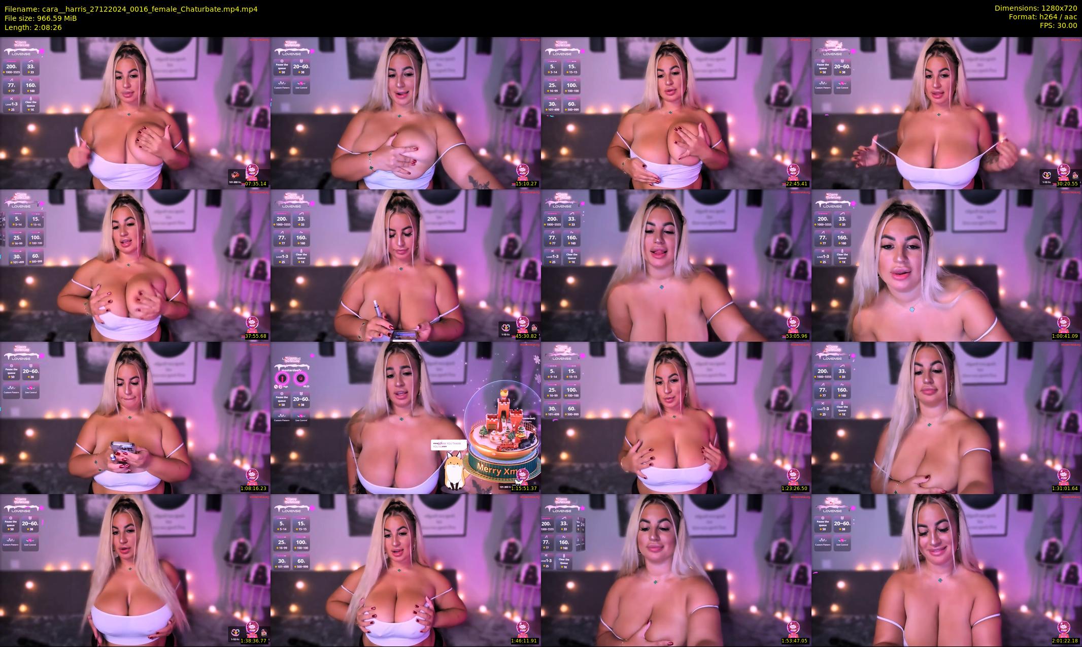 cara__harris — 129 minute Chaturbate female cam show recording, 720p, Dec 27, 2024