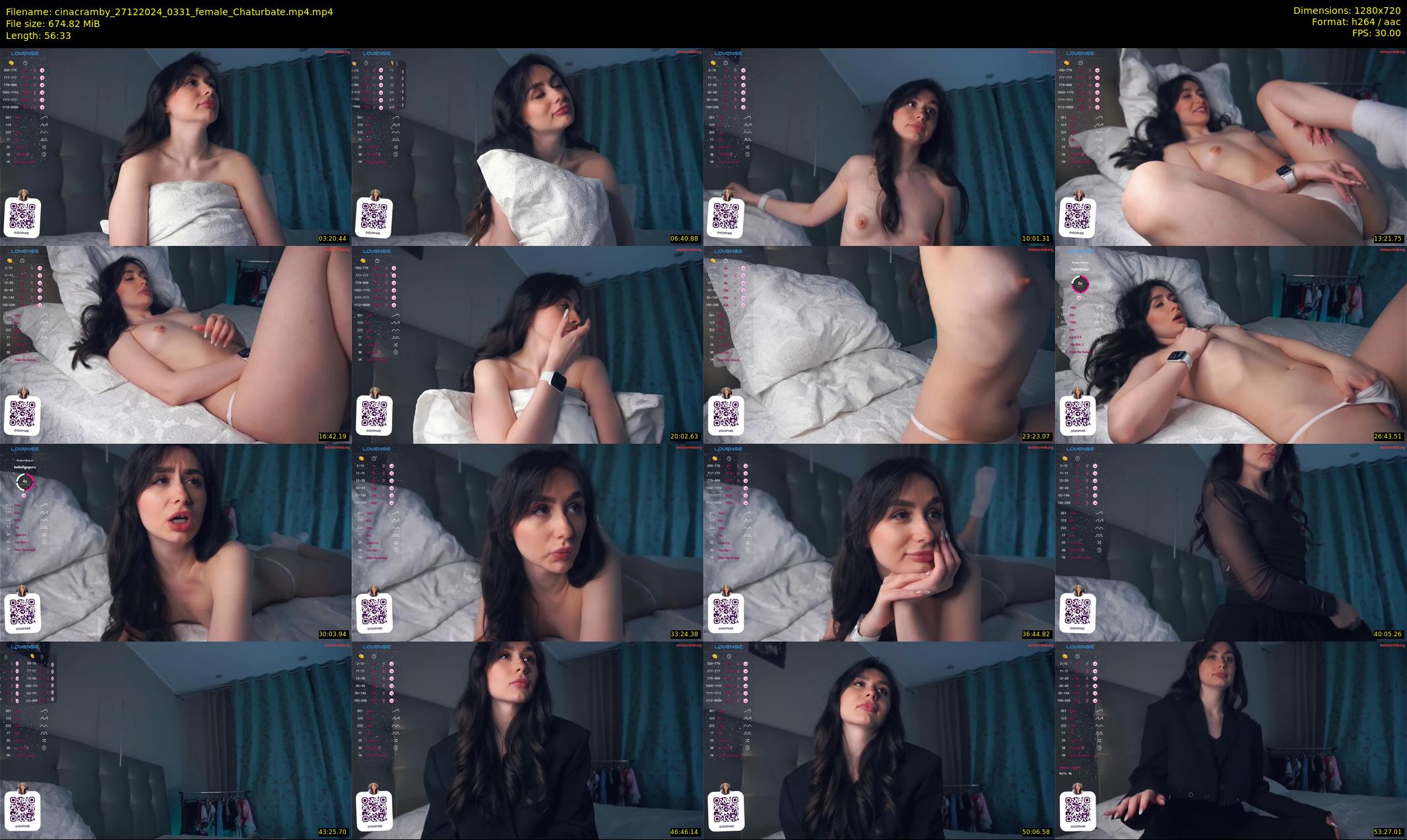 cinacramby — 57 minute Chaturbate female cam show recording, 720p, Dec 27, 2024