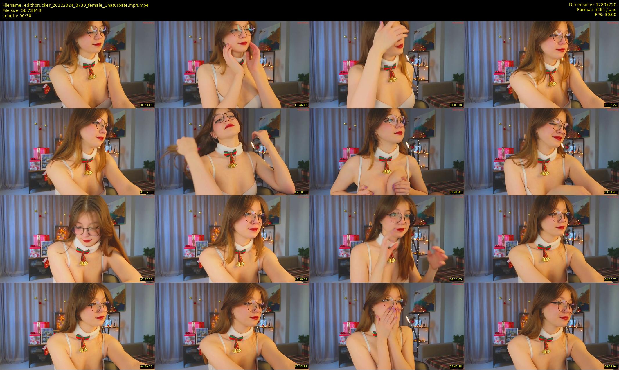edithbrucker — 7 minute Chaturbate female cam show recording, 720p, Dec 26, 2024