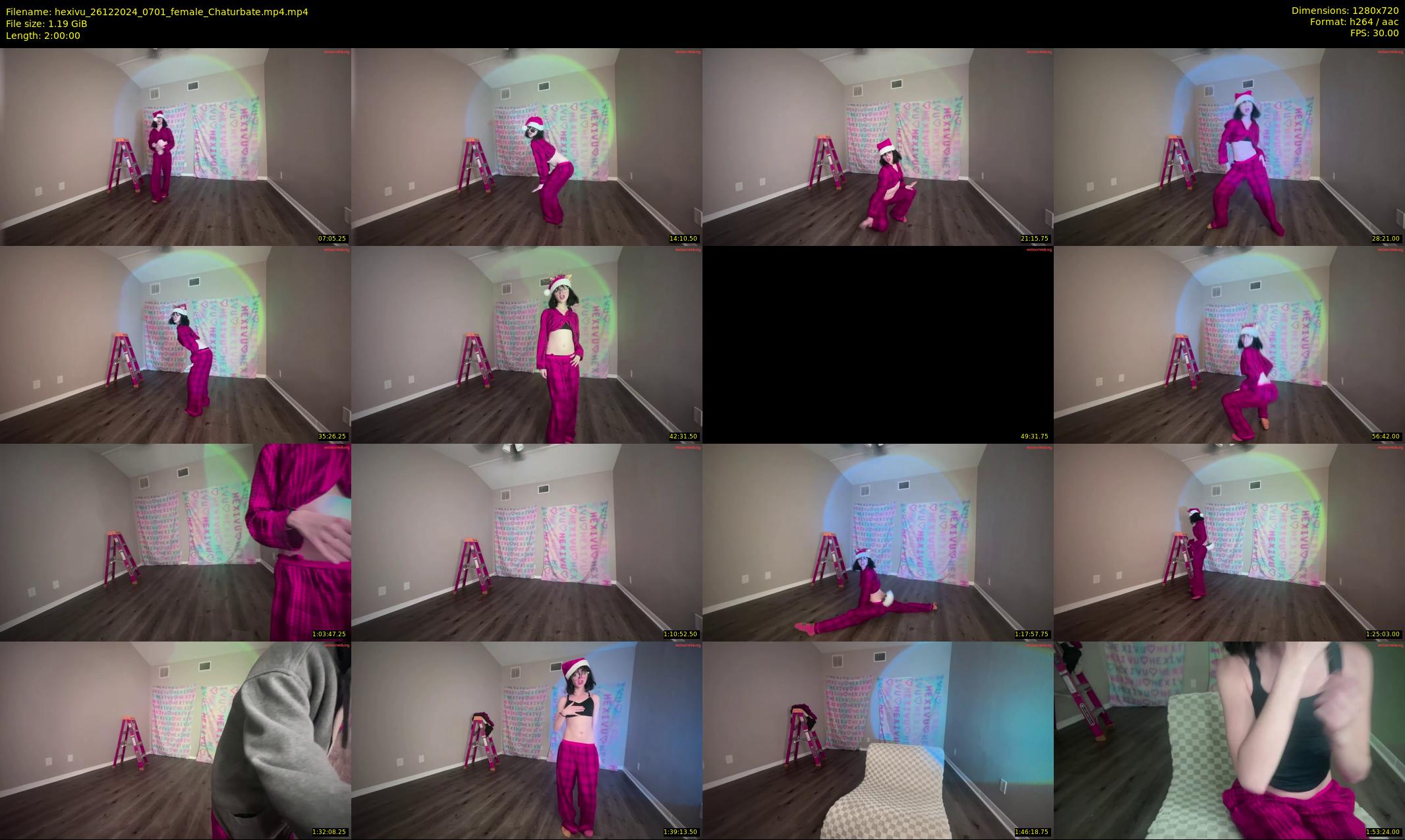 hexivu — 120 minute Chaturbate female cam show recording, 720p, Dec 26, 2024