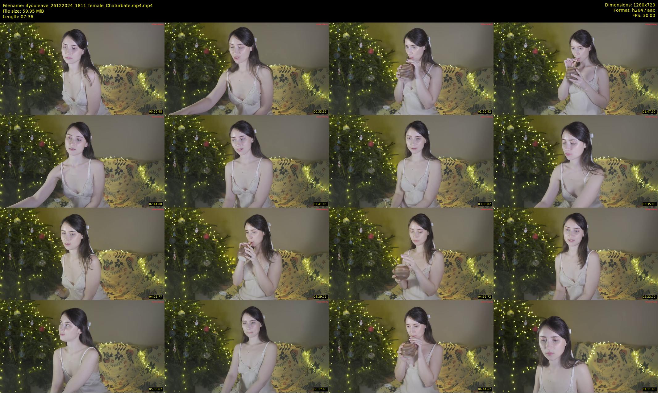 ifyouleave — 8 minute Chaturbate female cam show recording, 720p, Dec 26, 2024