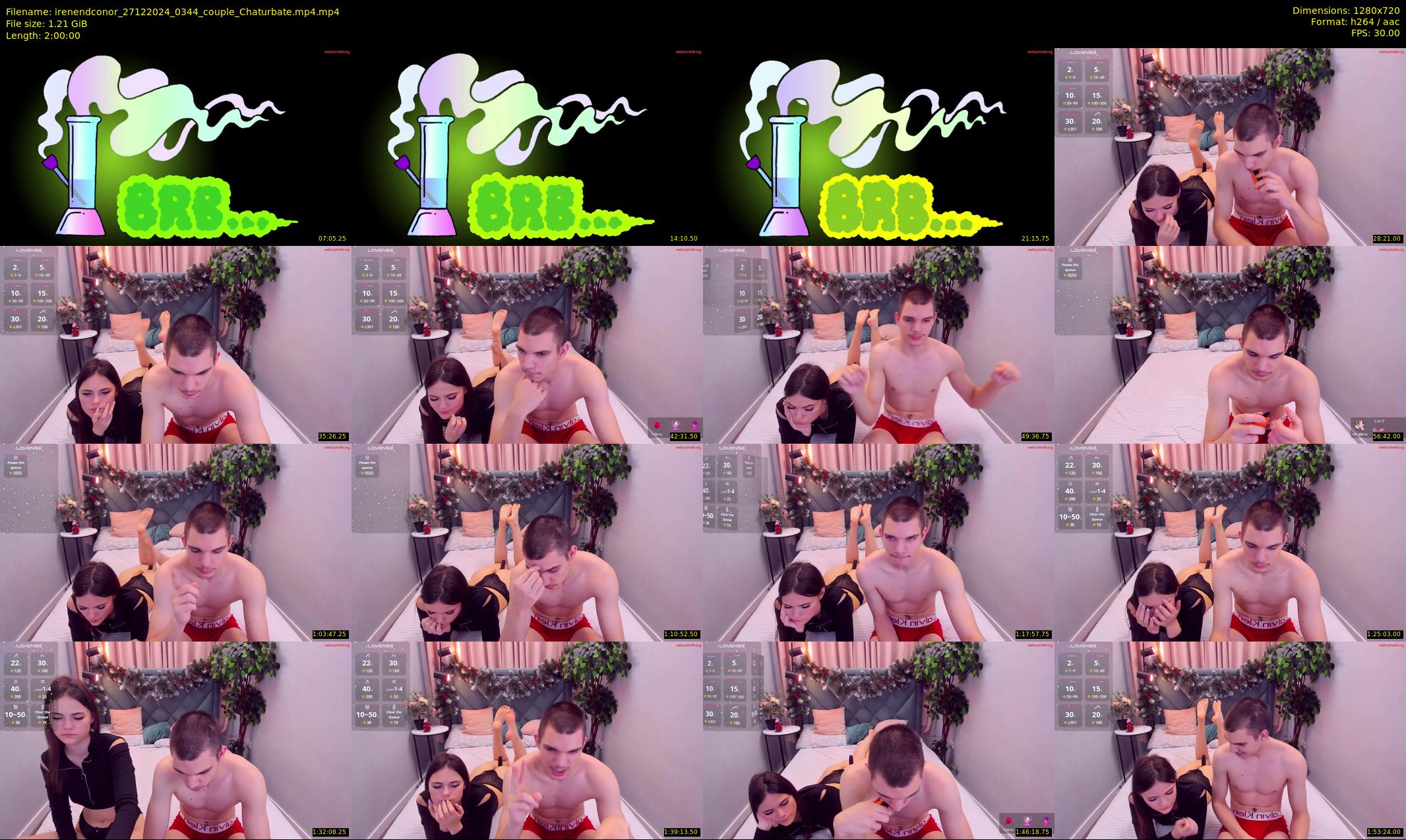 irenendconor — 120 minute Chaturbate couple cam show recording, 720p, Dec 27, 2024