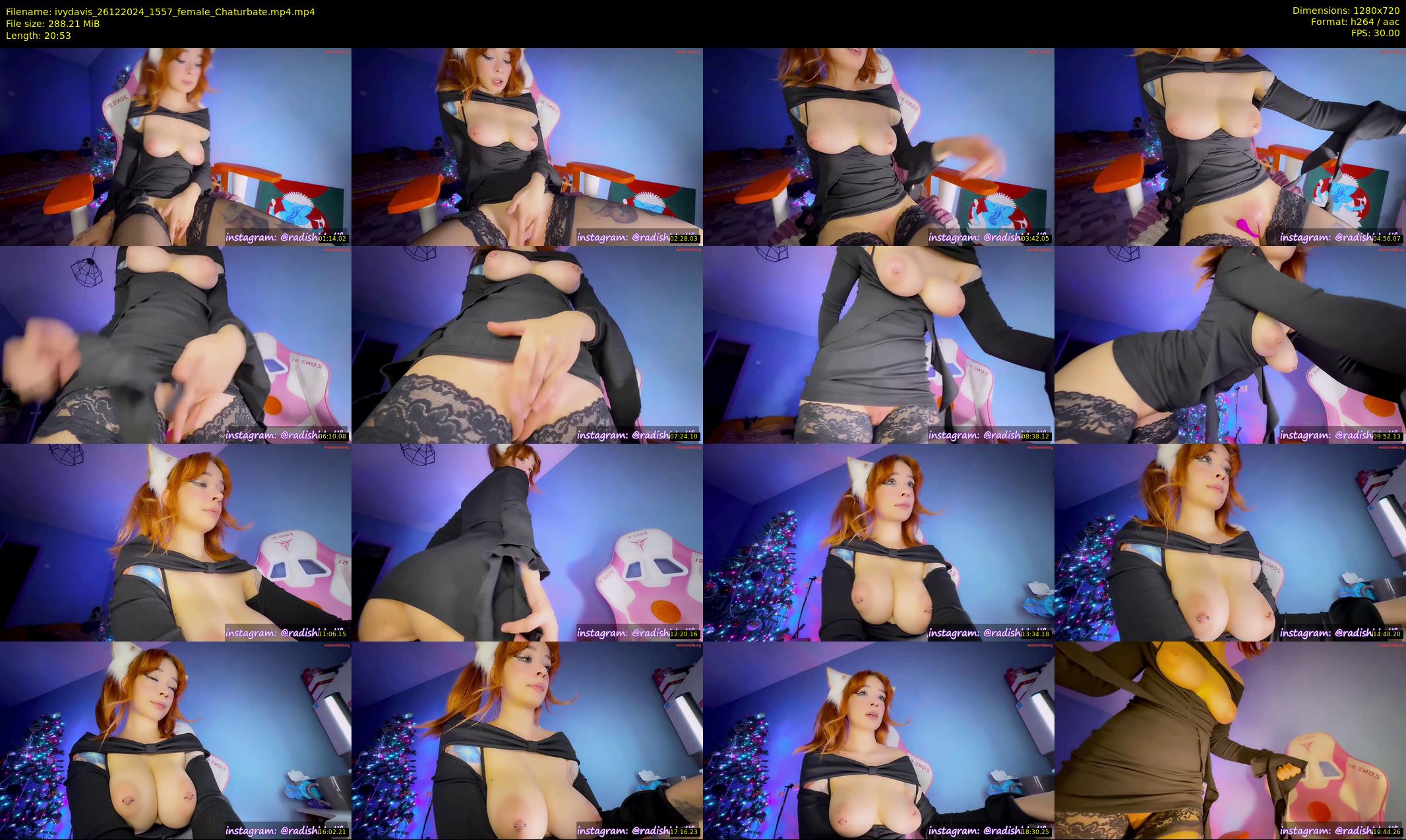 ivydavis — 21 minute Chaturbate female cam show recording, 720p, Dec 26, 2024