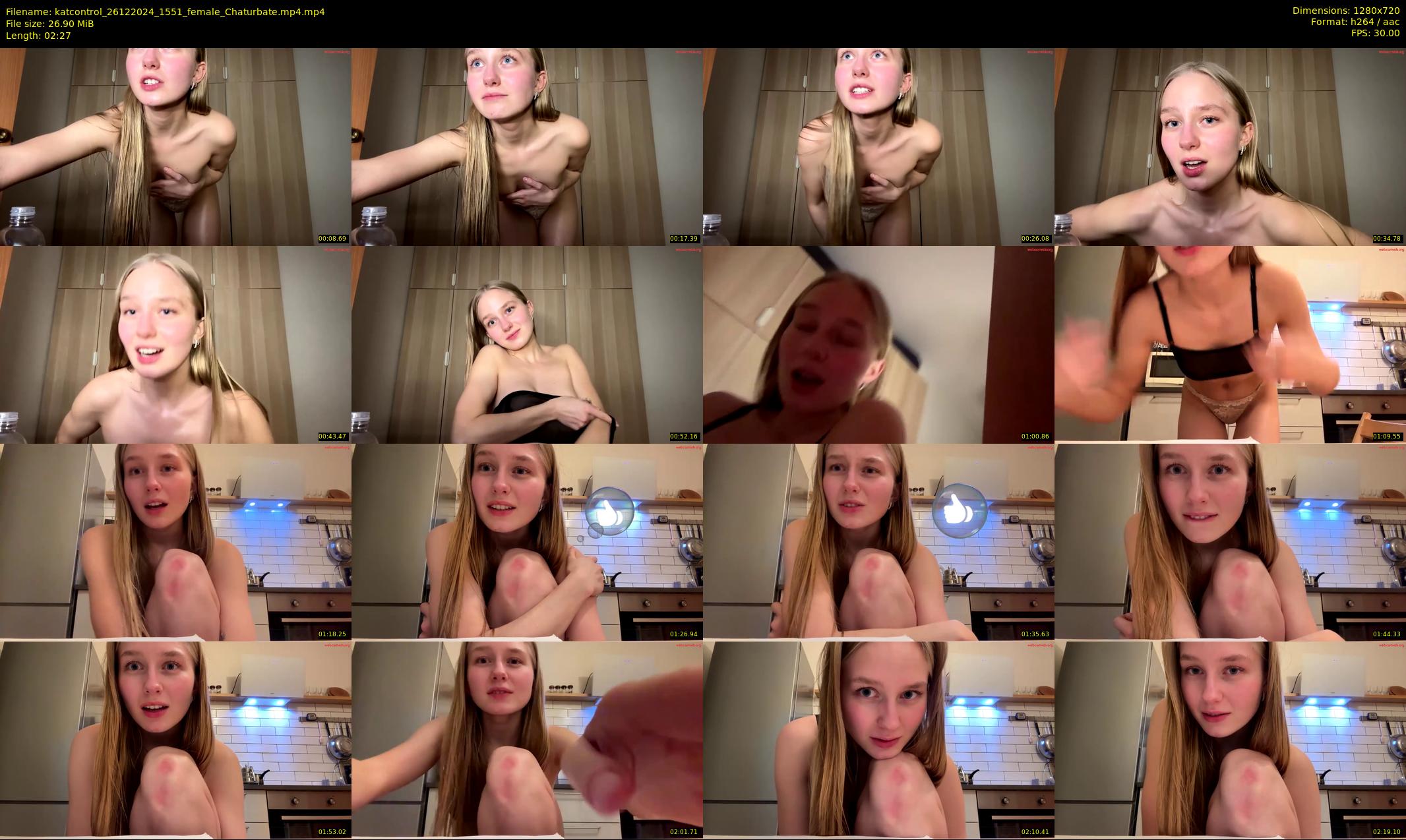 katcontrol — 3 minute Chaturbate female cam show recording, 720p, Dec 26, 2024